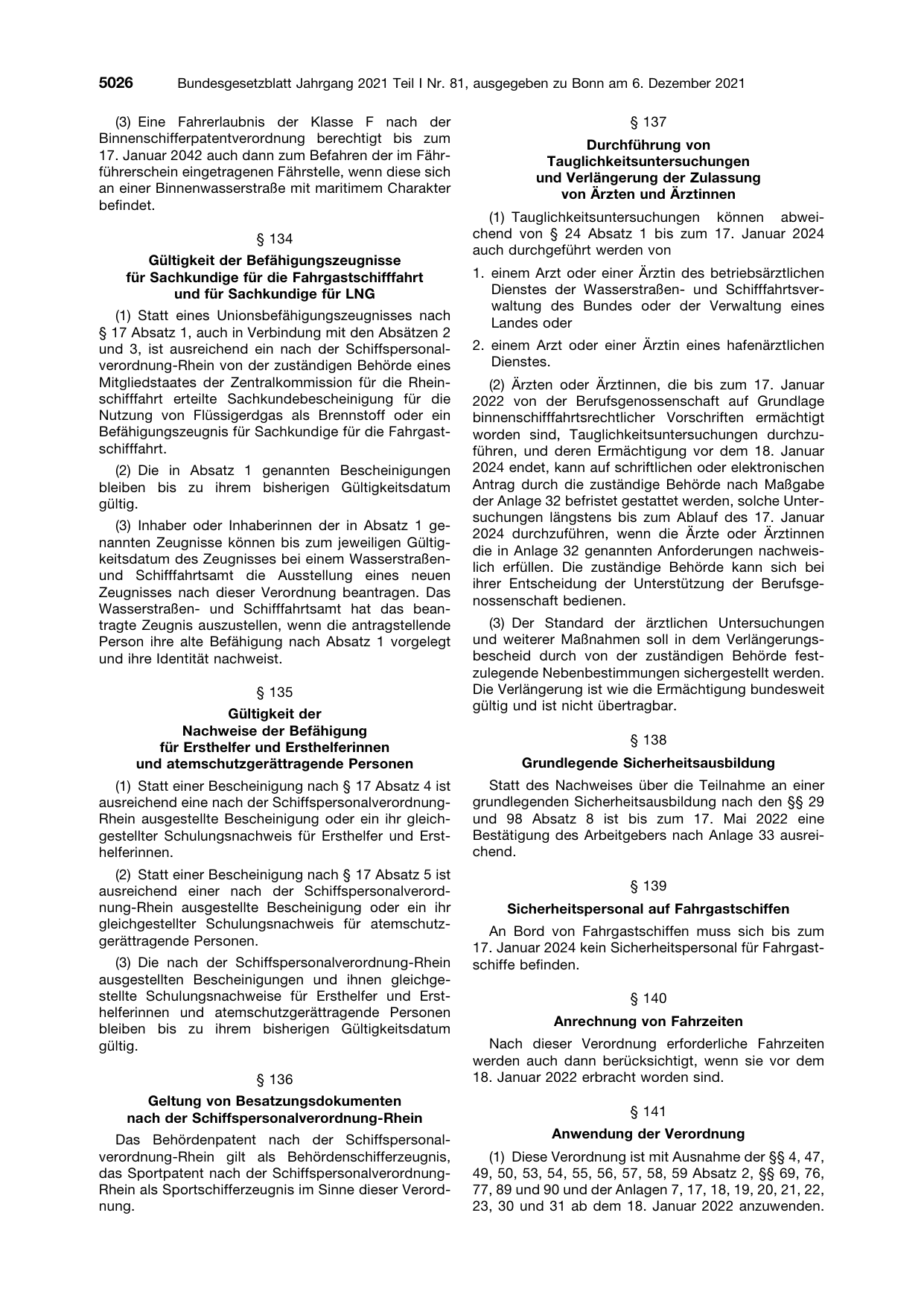 BGBl. 2021, Seite 5026 — Originalseite als Abbildung