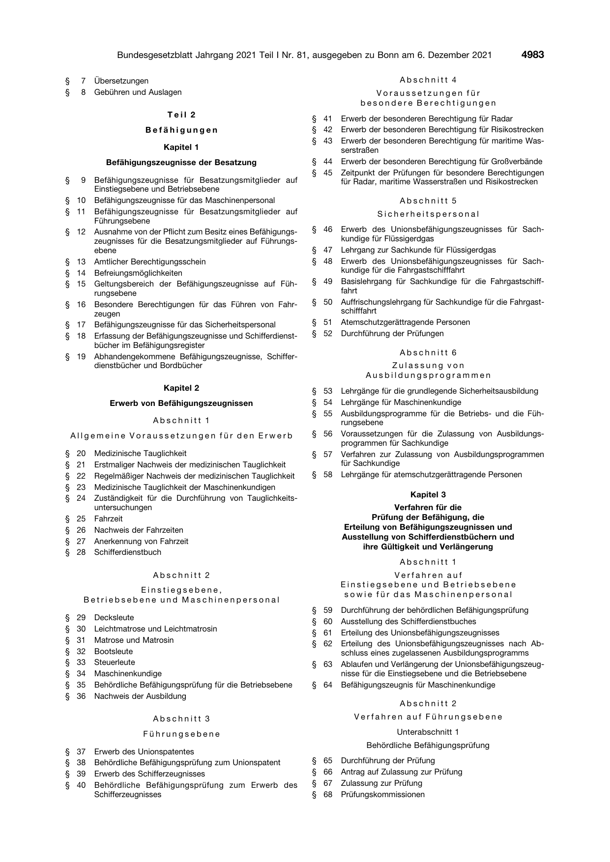 BGBl. 2021, Seite 4983 — Originalseite als Abbildung