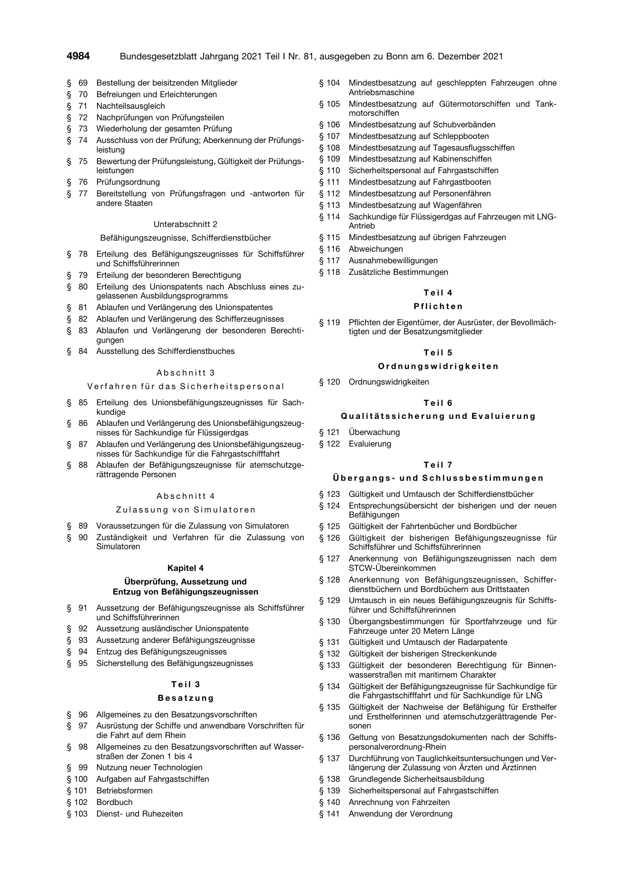 BGBl. 2021, Seite 4984 — Originalseite als Abbildung