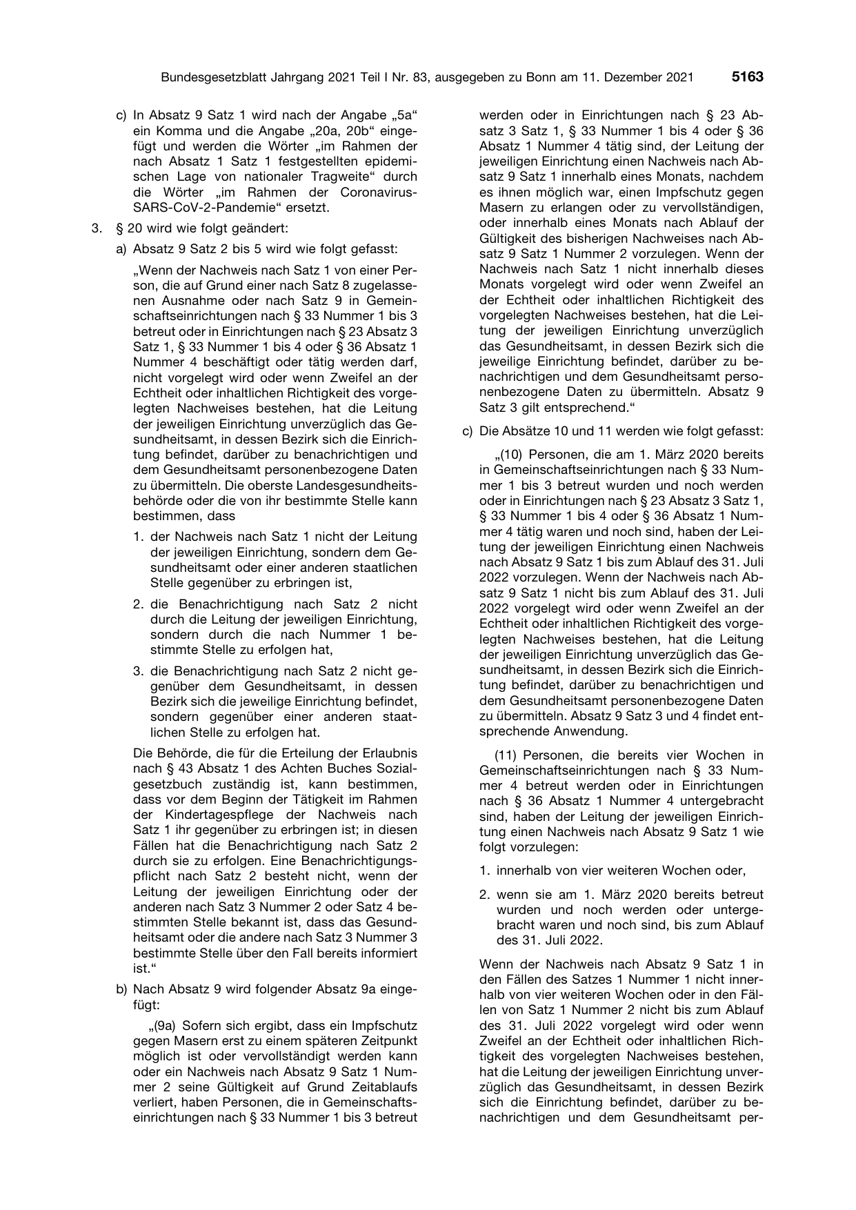 BGBl. 2021, Seite 5163 — Originalseite als Abbildung
