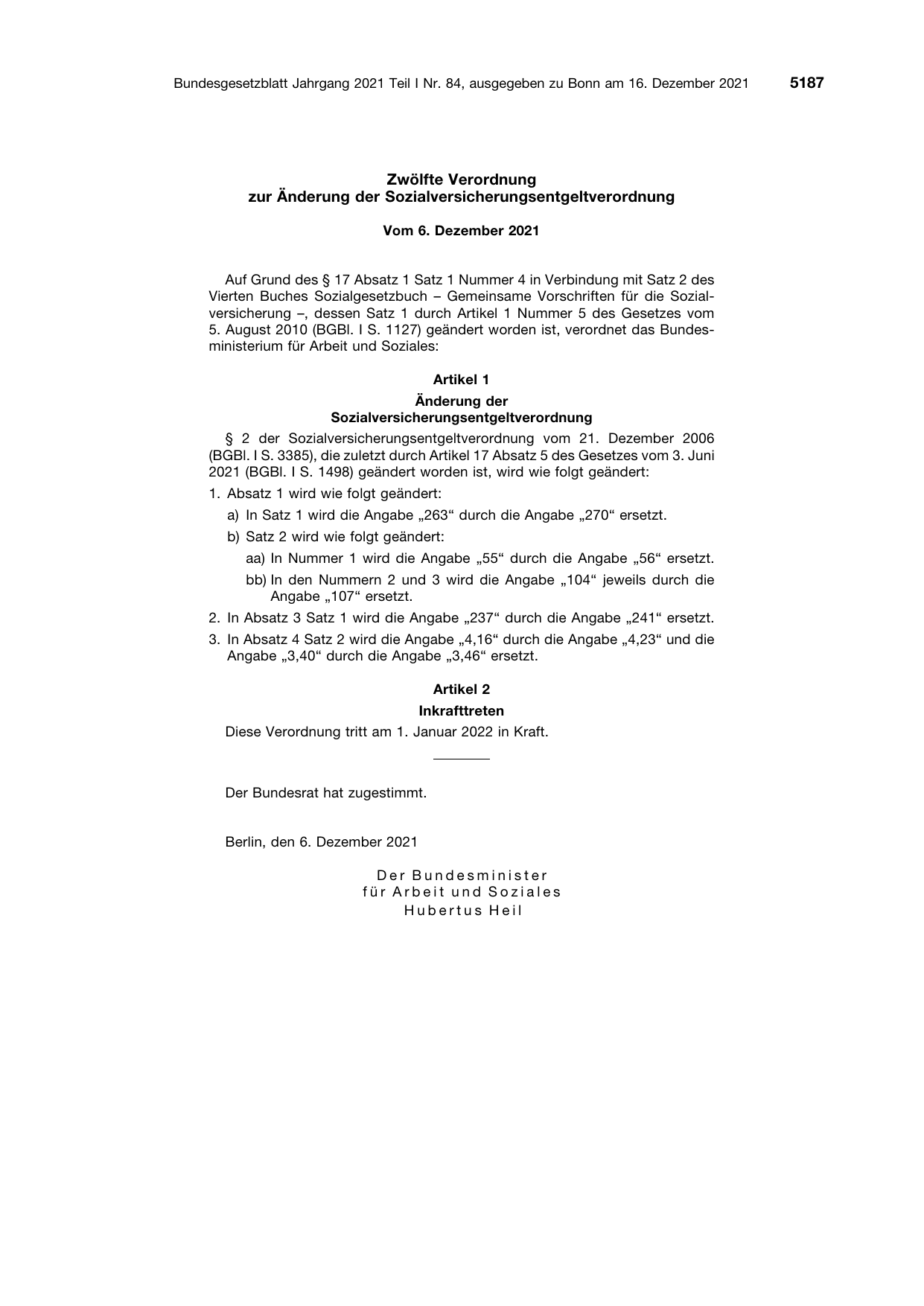 BGBl. 2021, Seite 5187 — Originalseite als Abbildung