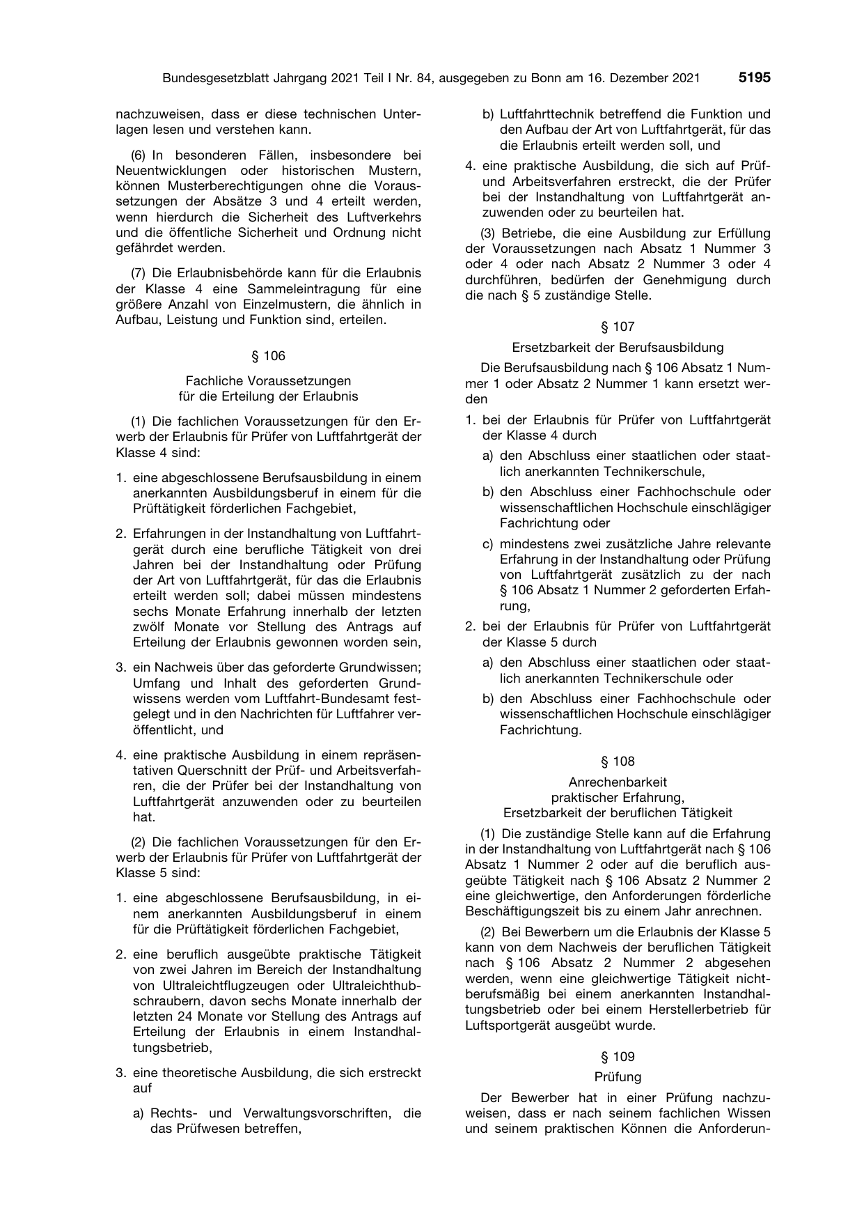 BGBl. 2021, Seite 5195 — Originalseite als Abbildung