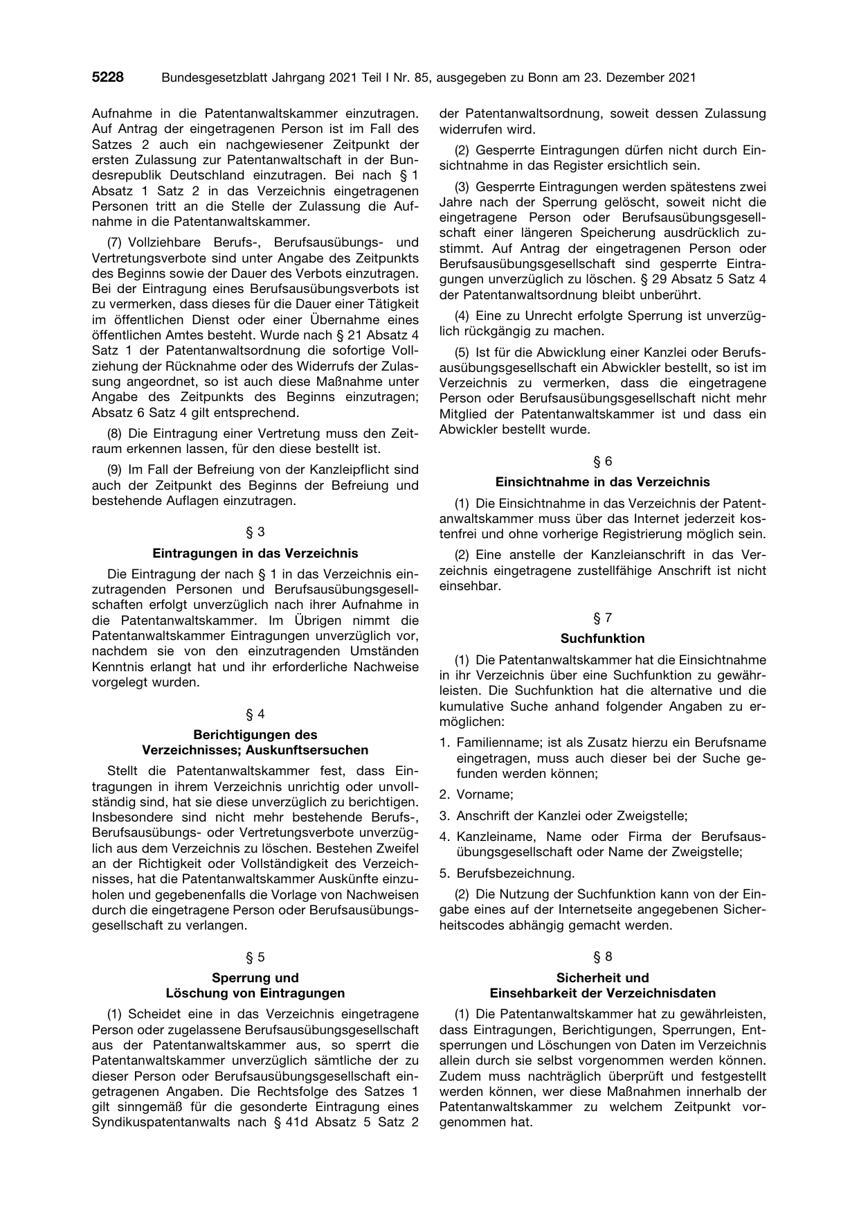 BGBl. 2021, Seite 5228 — Originalseite als Abbildung