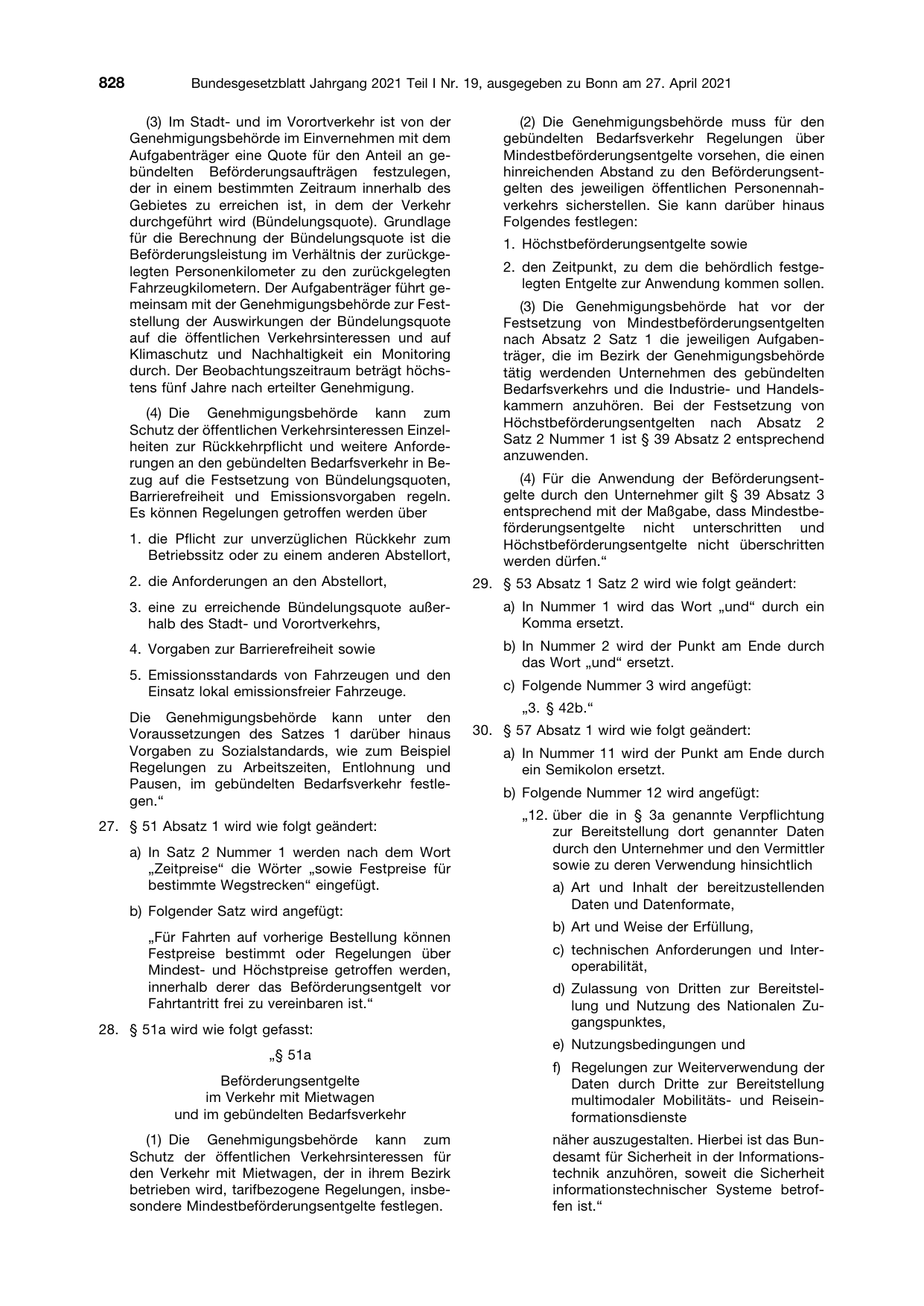 BGBl. 2021, Seite 828 — Originalseite als Abbildung