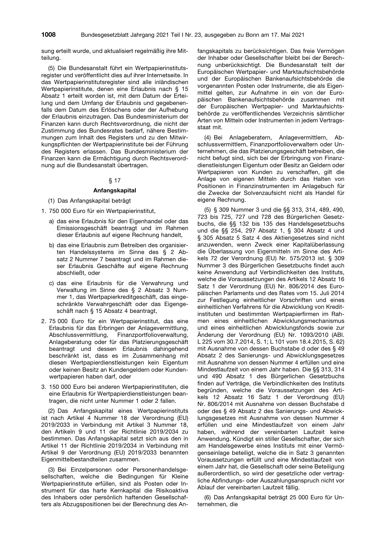BGBl. 2021, Seite 1008 — Originalseite als Abbildung