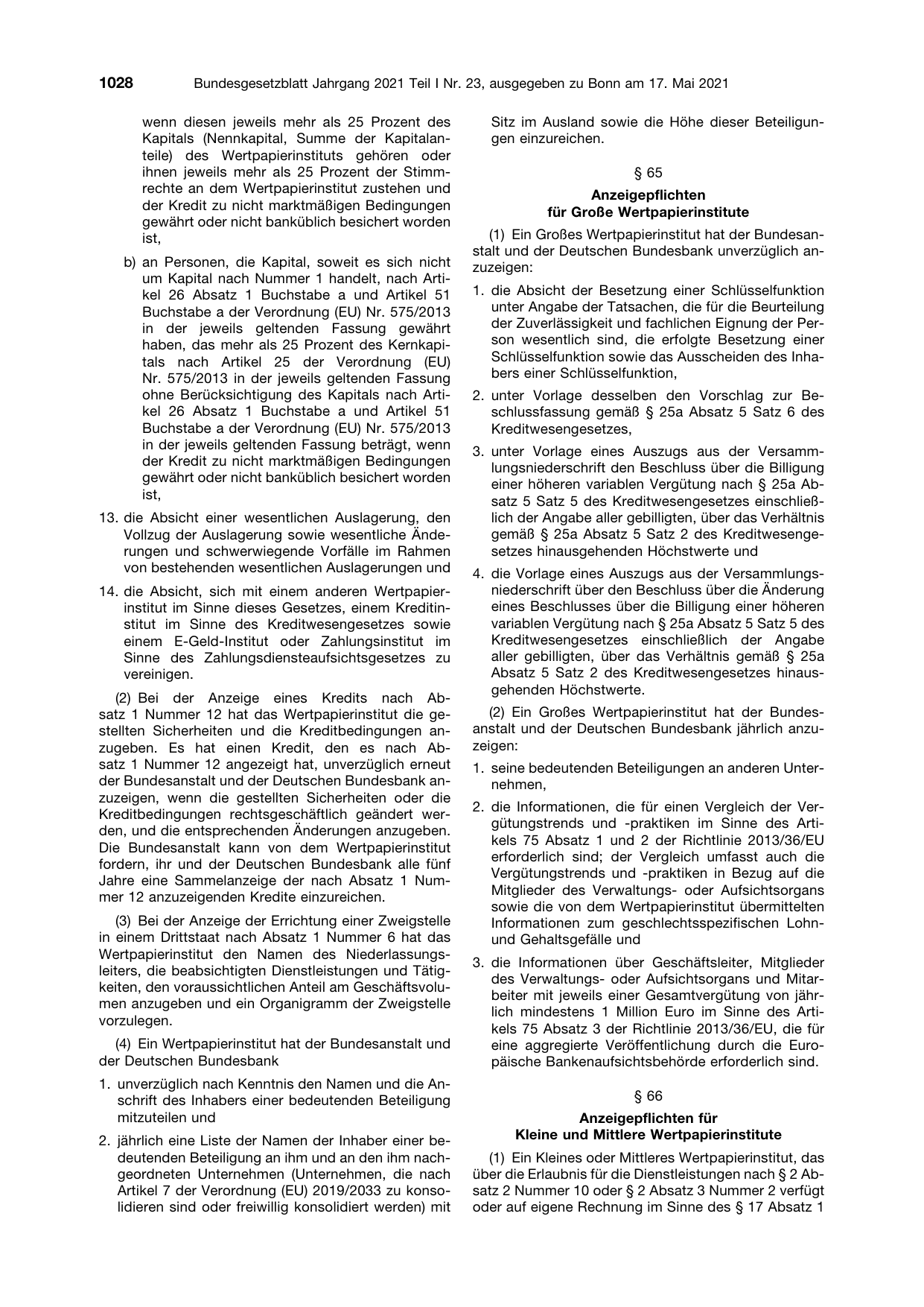 BGBl. 2021, Seite 1028 — Originalseite als Abbildung