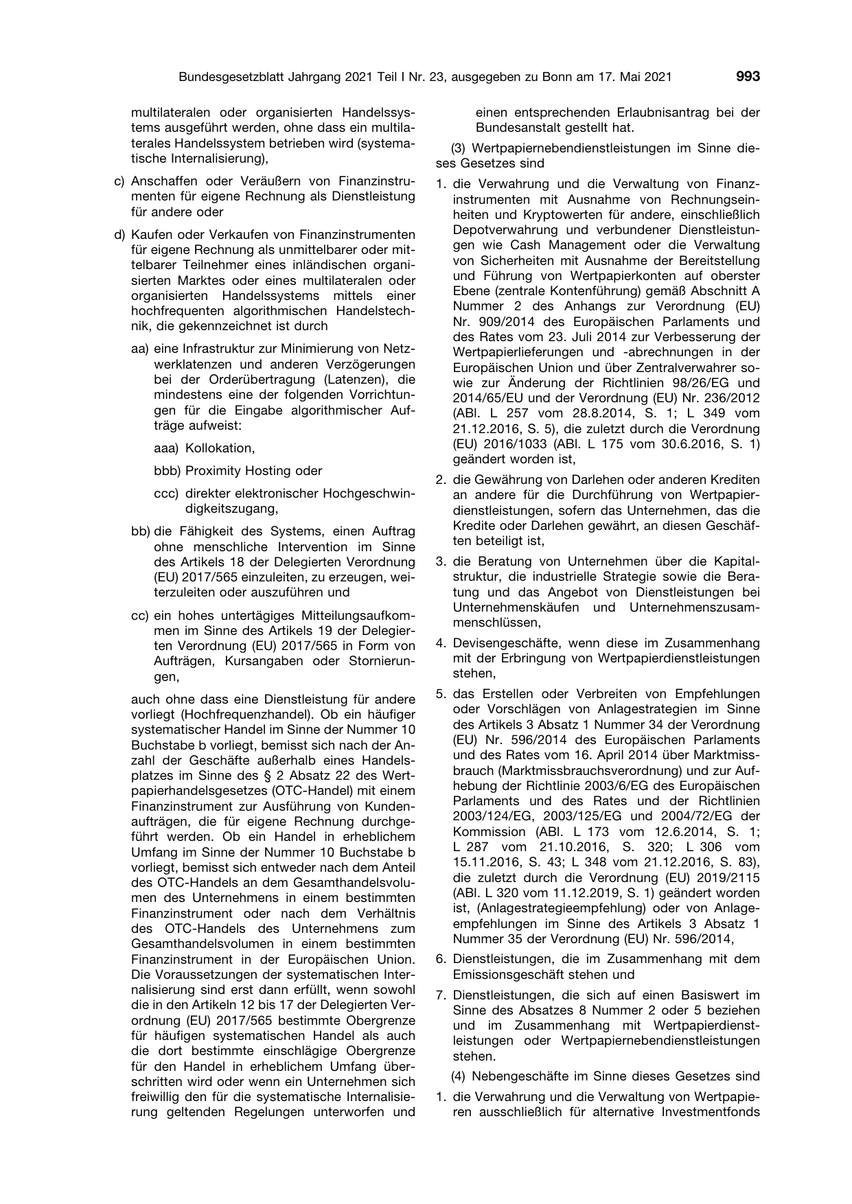 BGBl. 2021, Seite 993 — Originalseite als Abbildung