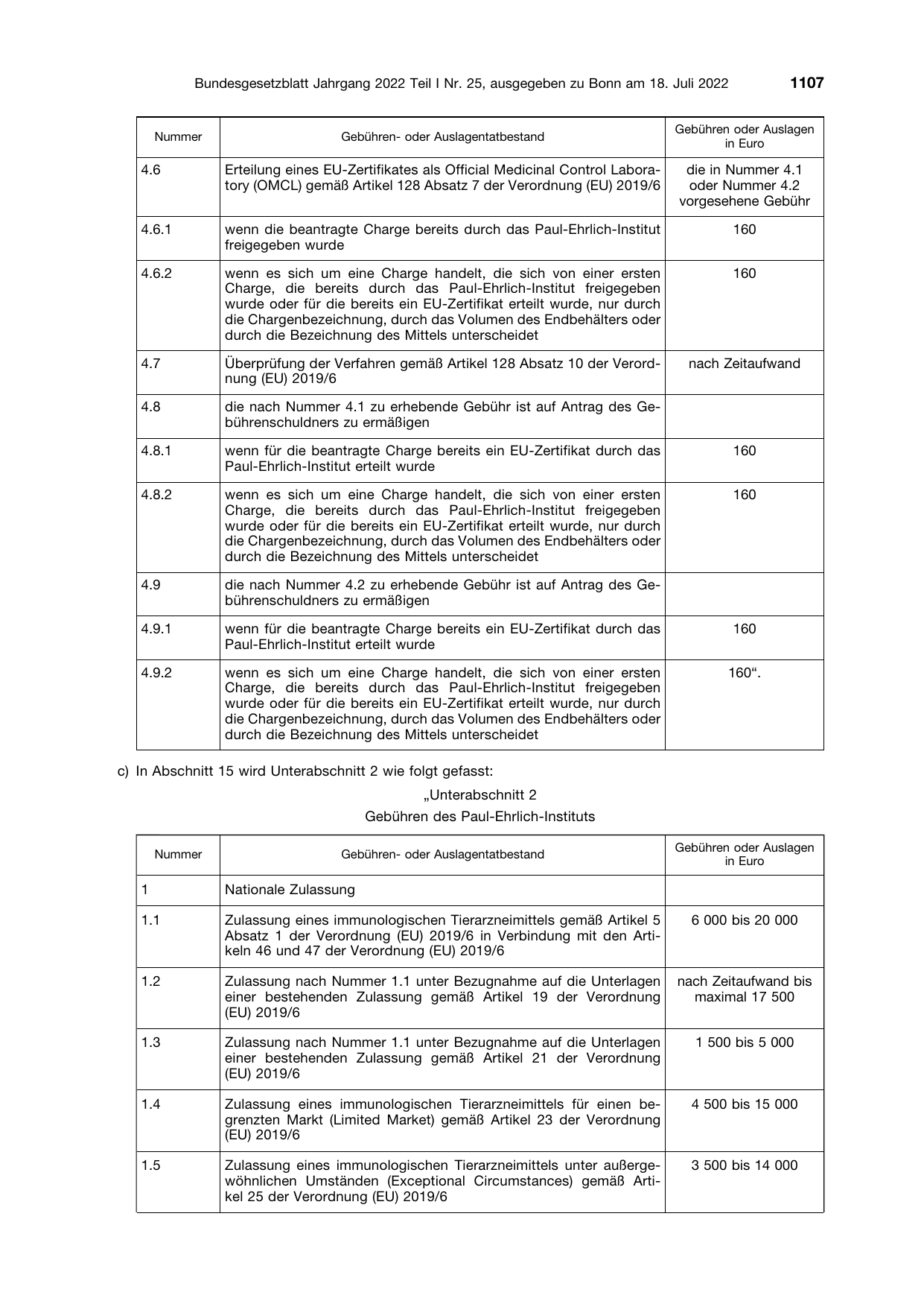 BGBl. 2022, Seite 1107 — Originalseite als Abbildung