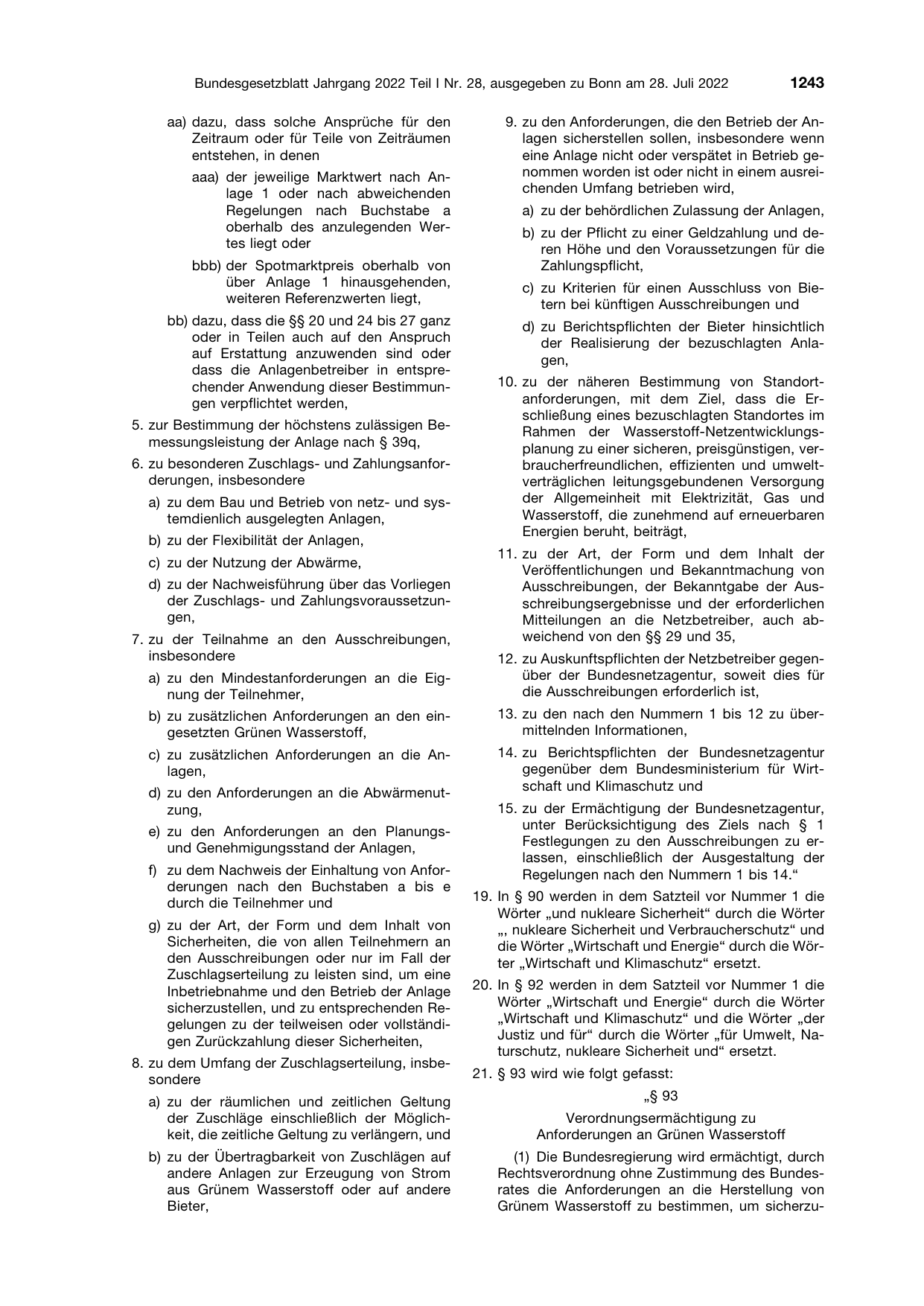 BGBl. 2022, Seite 1243 — Originalseite als Abbildung