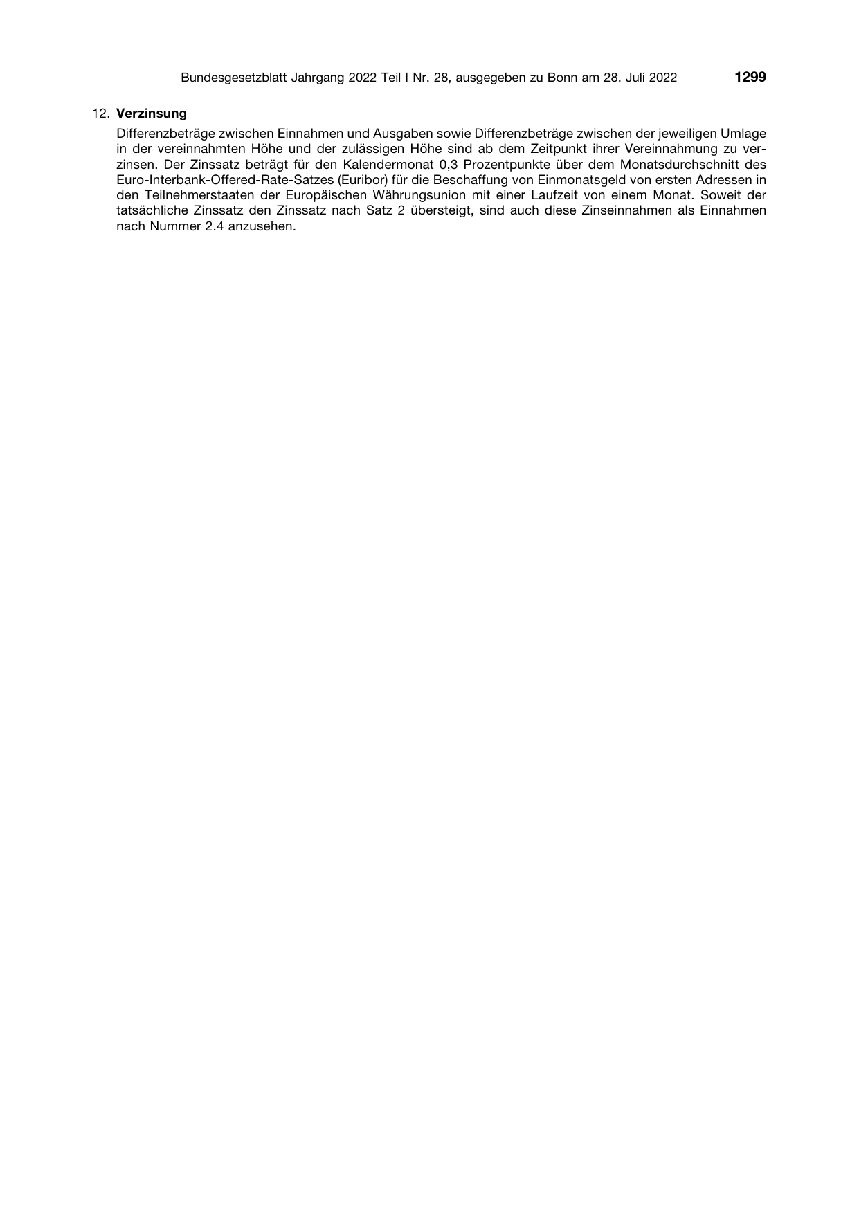 BGBl. 2022, Seite 1299 — Originalseite als Abbildung