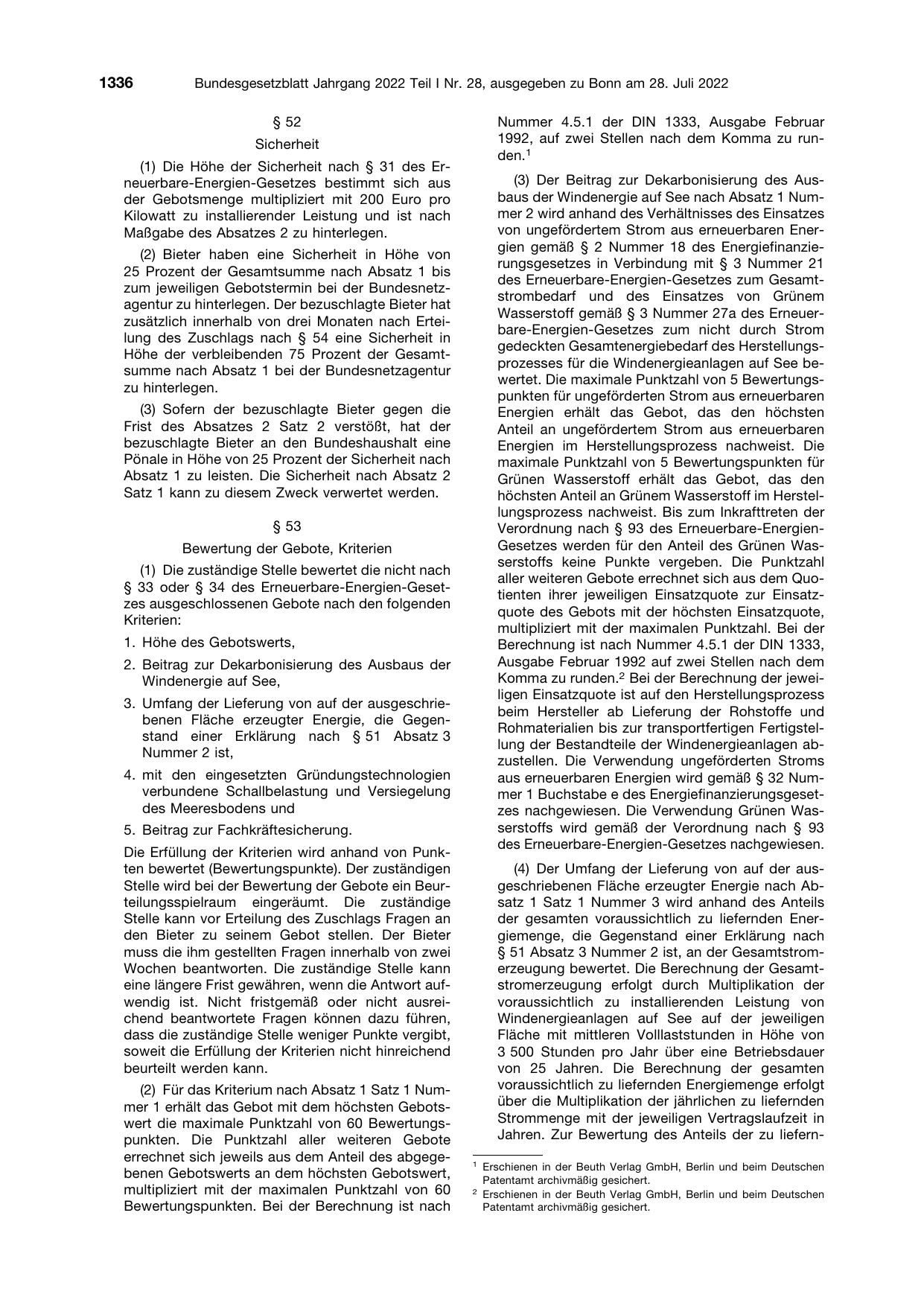 BGBl. 2022, Seite 1336 — Originalseite als Abbildung