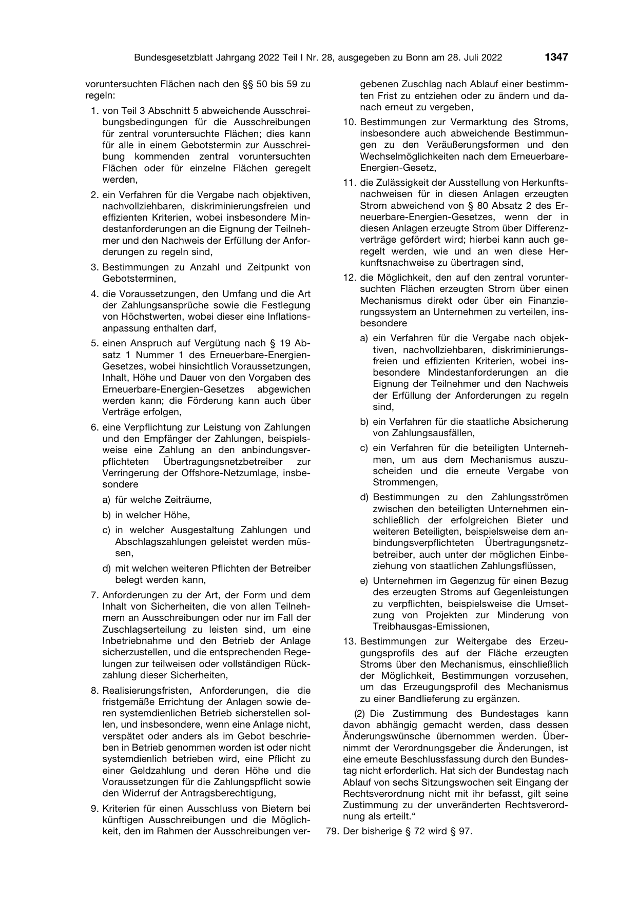 BGBl. 2022, Seite 1347 — Originalseite als Abbildung