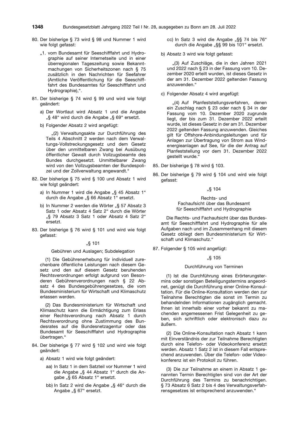 BGBl. 2022, Seite 1348 — Originalseite als Abbildung