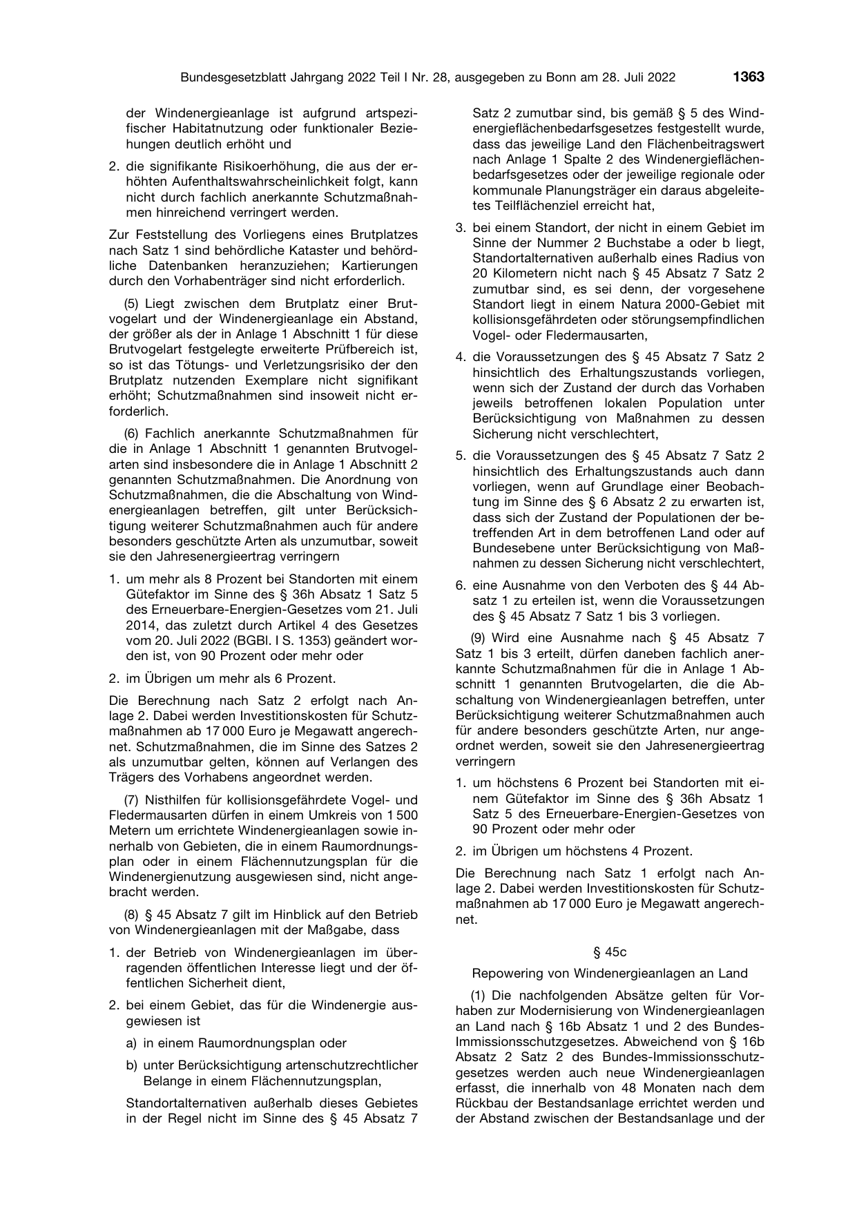 BGBl. 2022, Seite 1363 — Originalseite als Abbildung