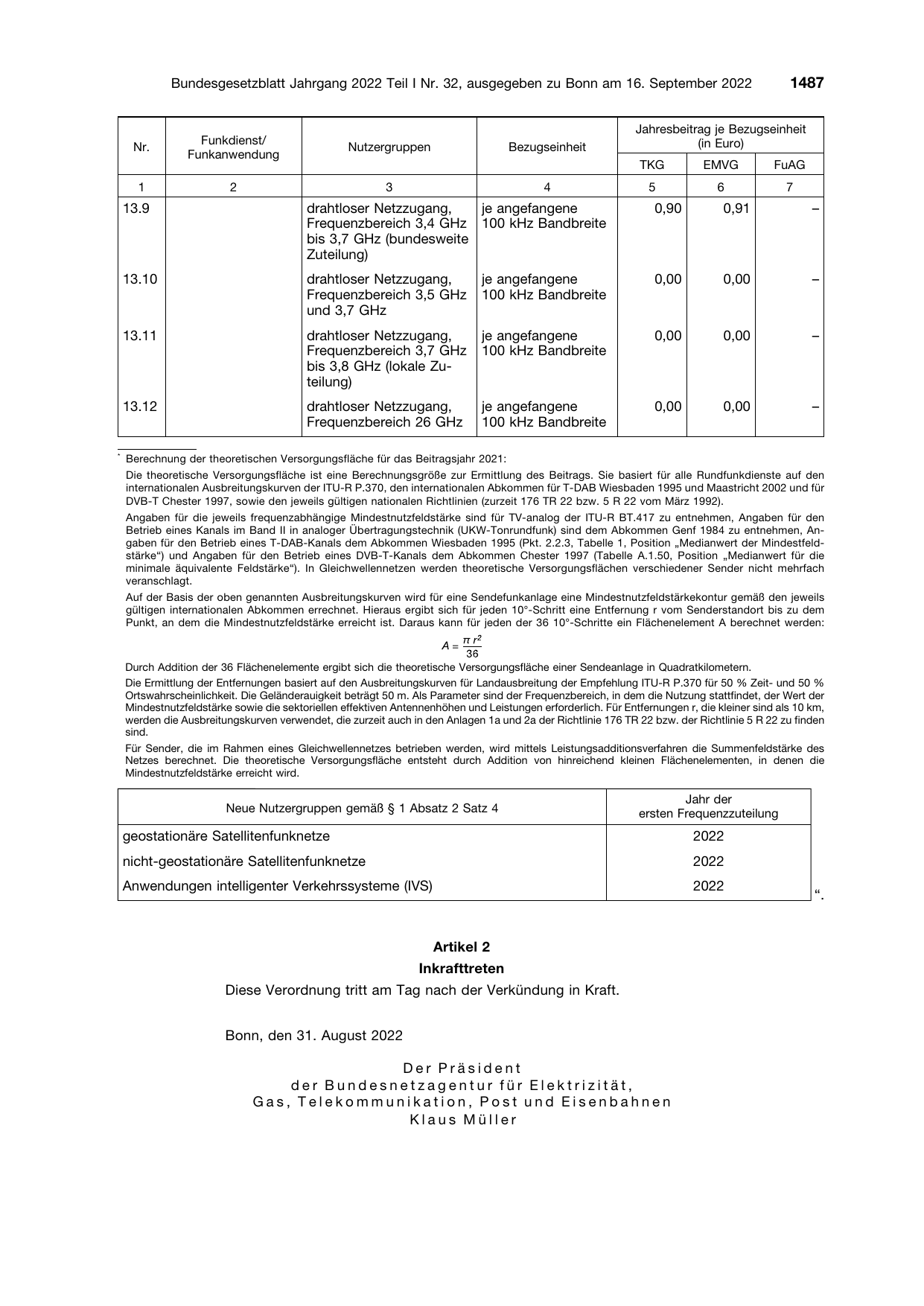 BGBl. 2022, Seite 1487 — Originalseite als Abbildung