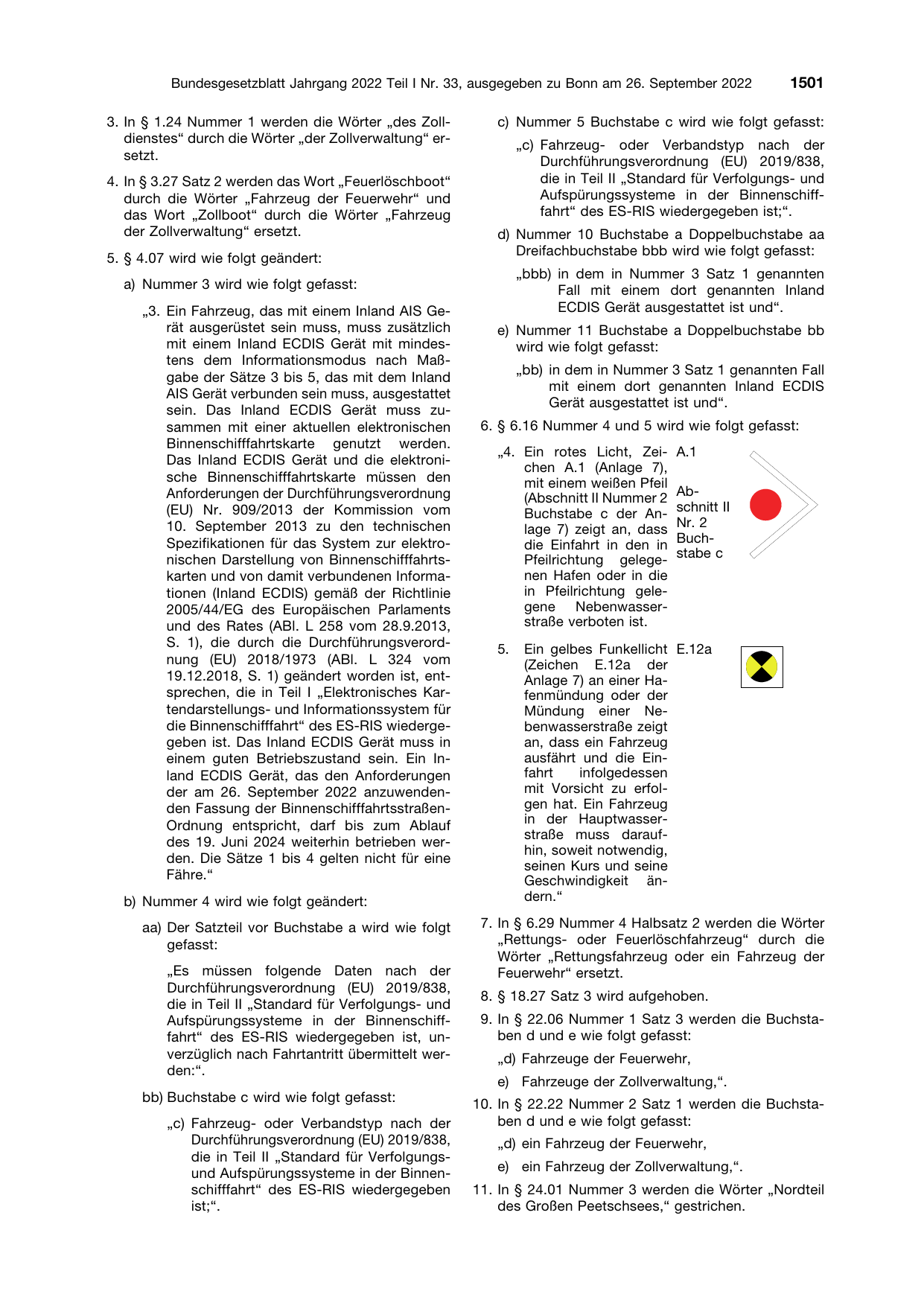 BGBl. 2022, Seite 1501 — Originalseite als Abbildung
