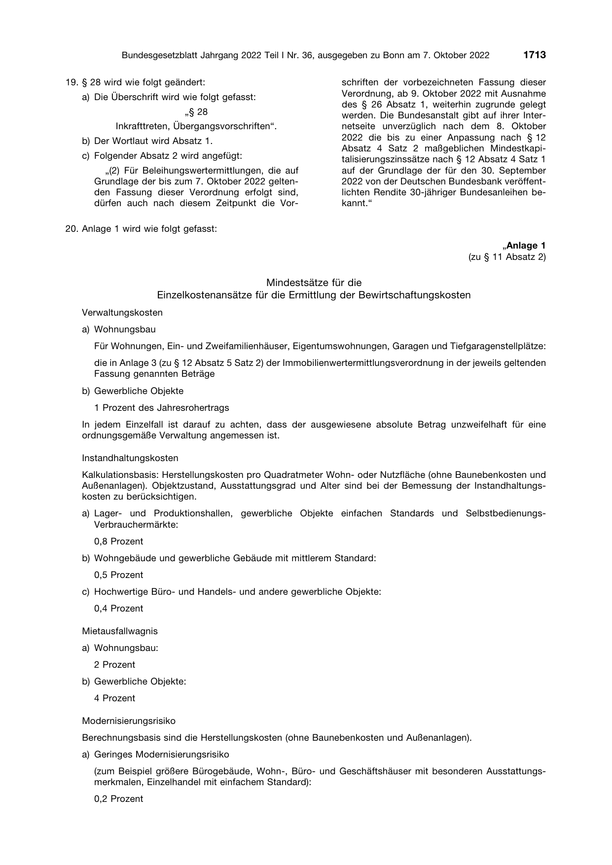 BGBl. 2022, Seite 1713 — Originalseite als Abbildung