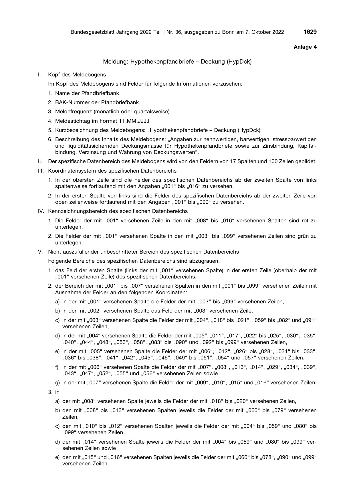 BGBl. 2022, Seite 1629 — Originalseite als Abbildung