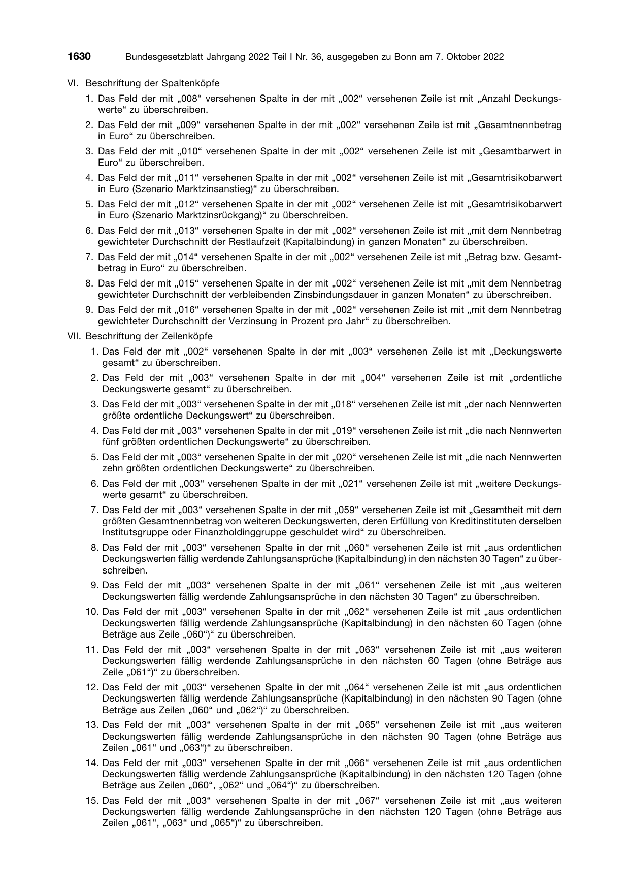 BGBl. 2022, Seite 1630 — Originalseite als Abbildung