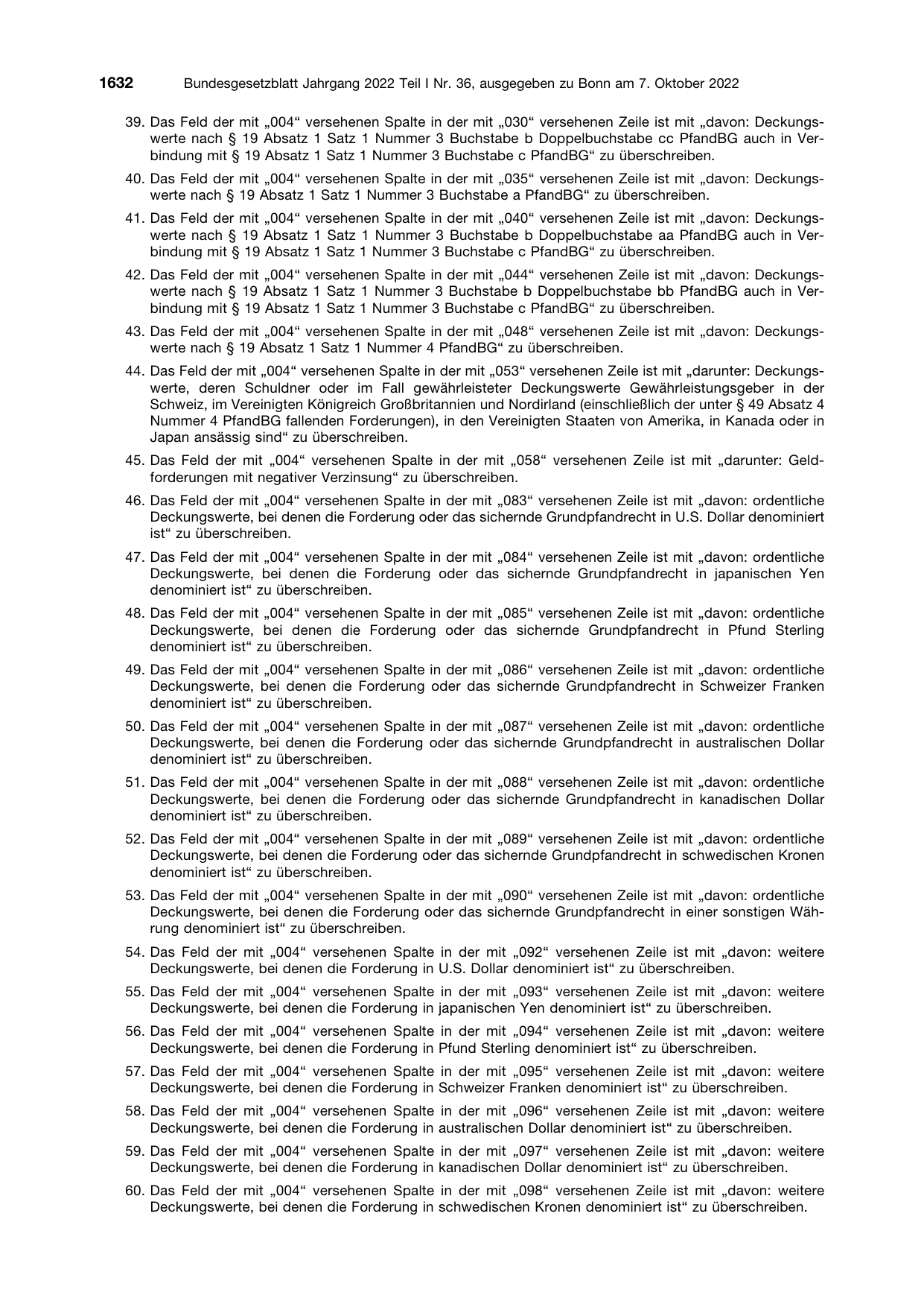 BGBl. 2022, Seite 1632 — Originalseite als Abbildung