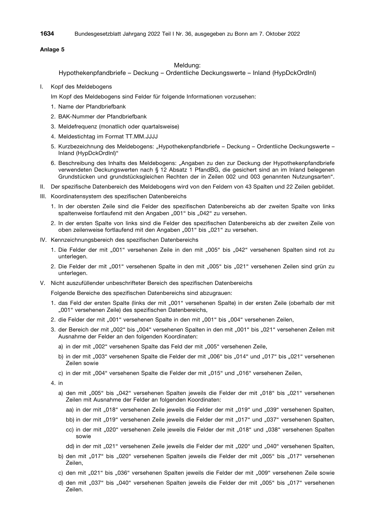 BGBl. 2022, Seite 1634 — Originalseite als Abbildung