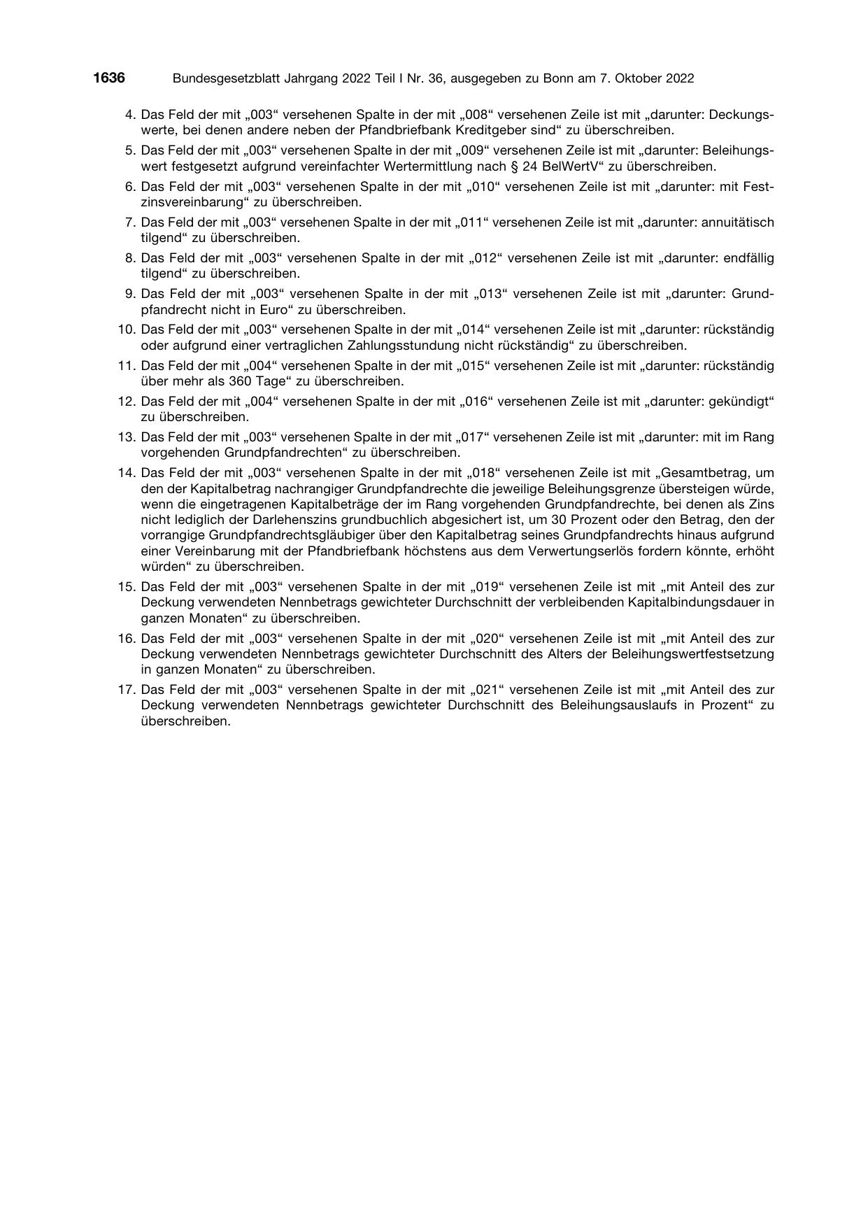 BGBl. 2022, Seite 1636 — Originalseite als Abbildung