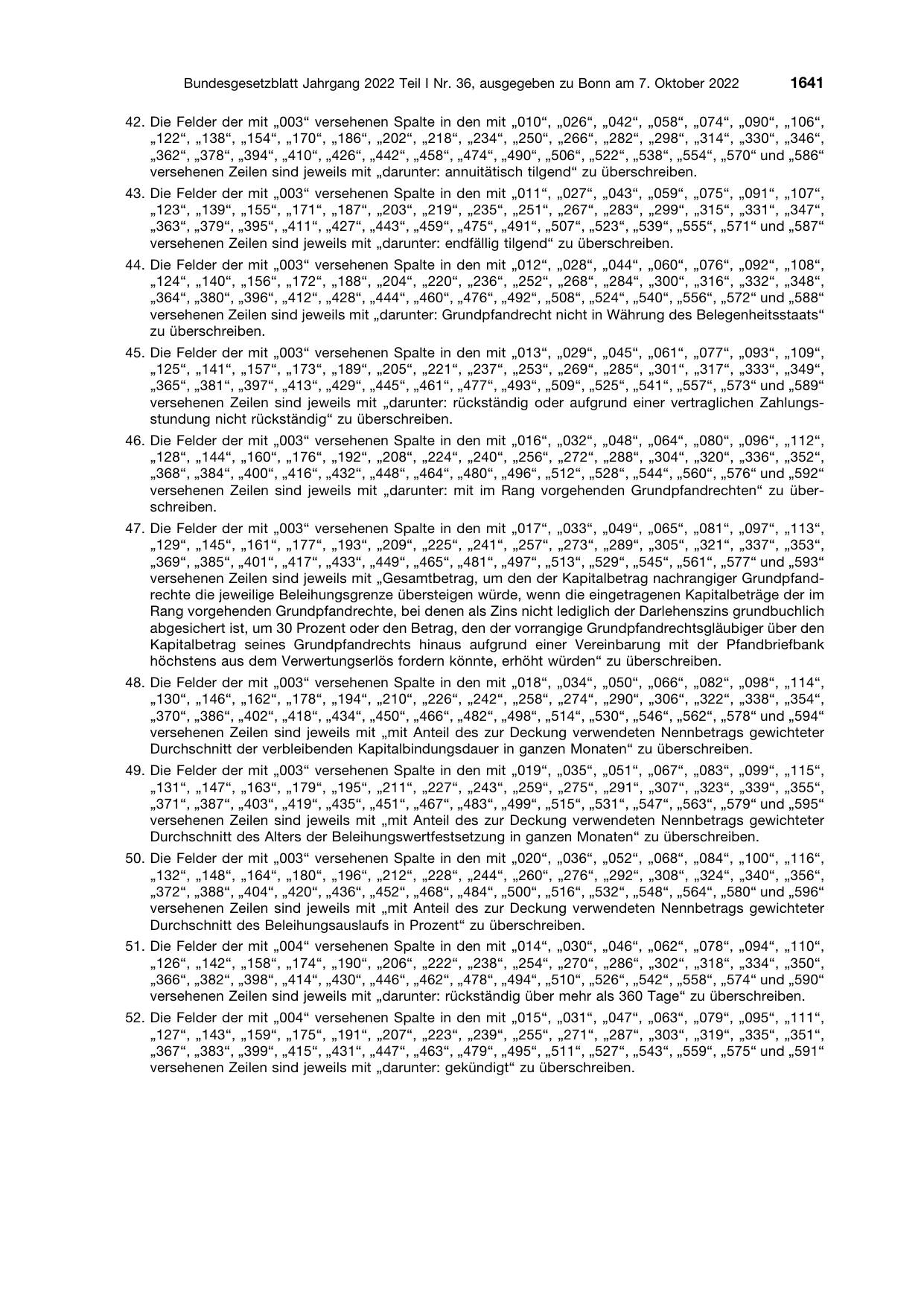 BGBl. 2022, Seite 1641 — Originalseite als Abbildung