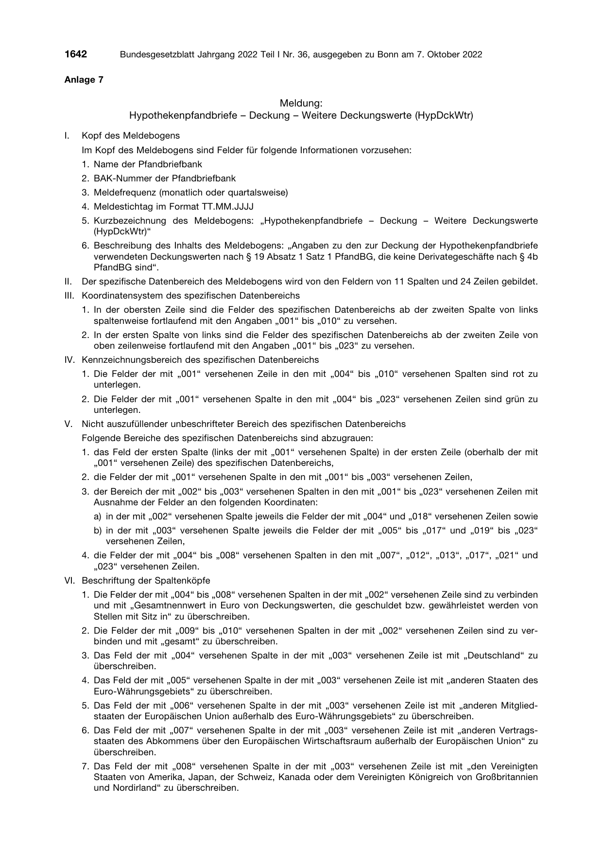 BGBl. 2022, Seite 1642 — Originalseite als Abbildung