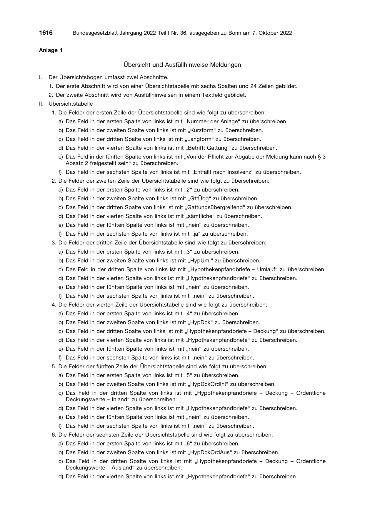 BGBl. 2022, Seite 1616 — Originalseite als Abbildung