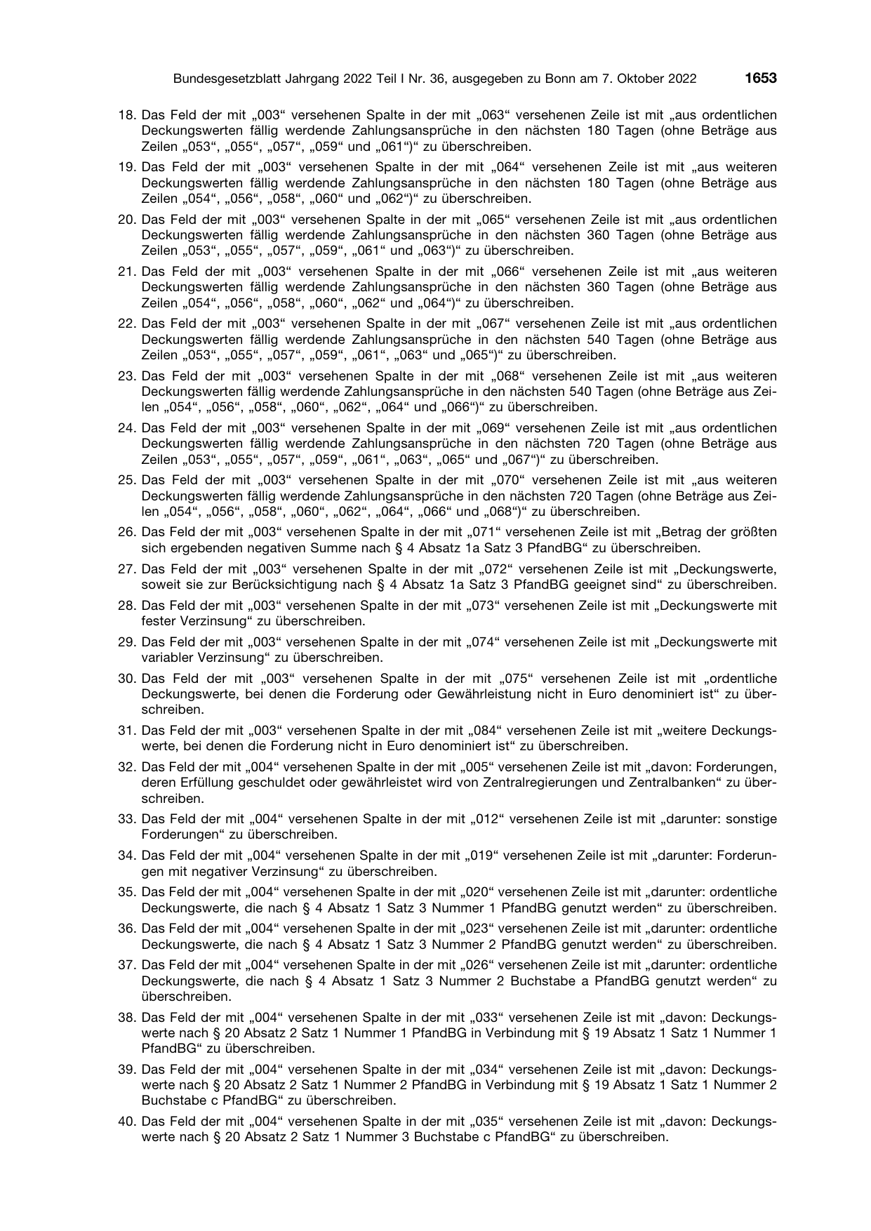 BGBl. 2022, Seite 1653 — Originalseite als Abbildung