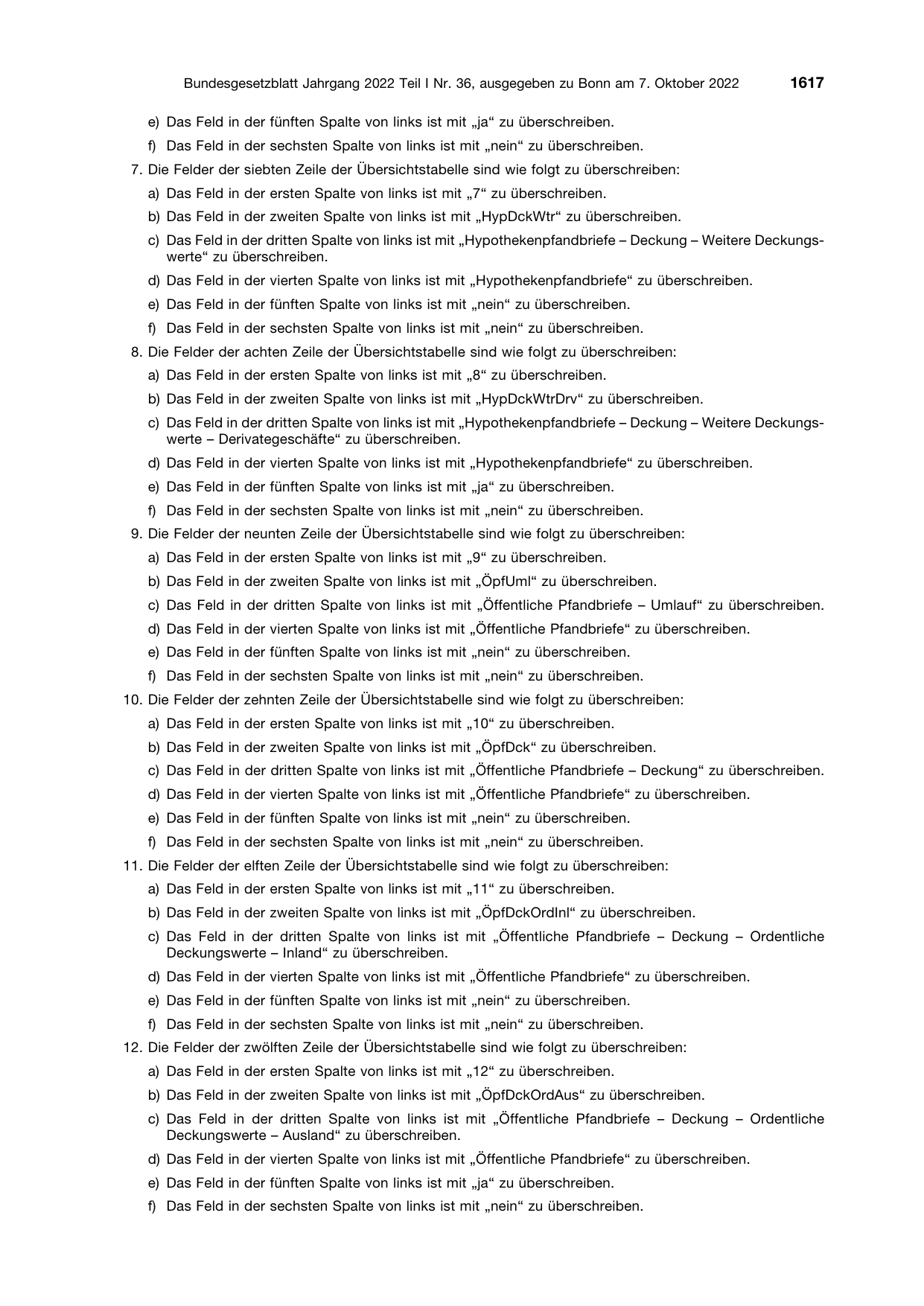 BGBl. 2022, Seite 1617 — Originalseite als Abbildung