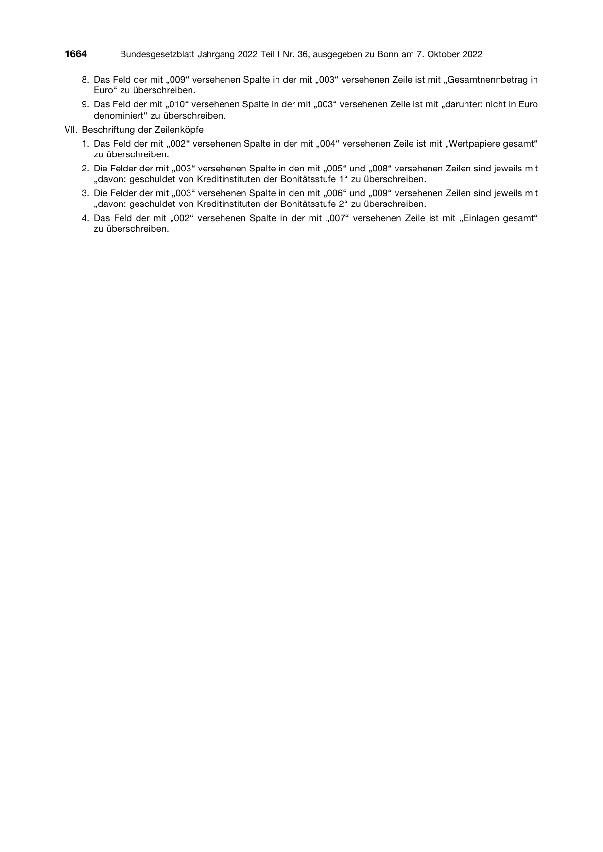 BGBl. 2022, Seite 1664 — Originalseite als Abbildung