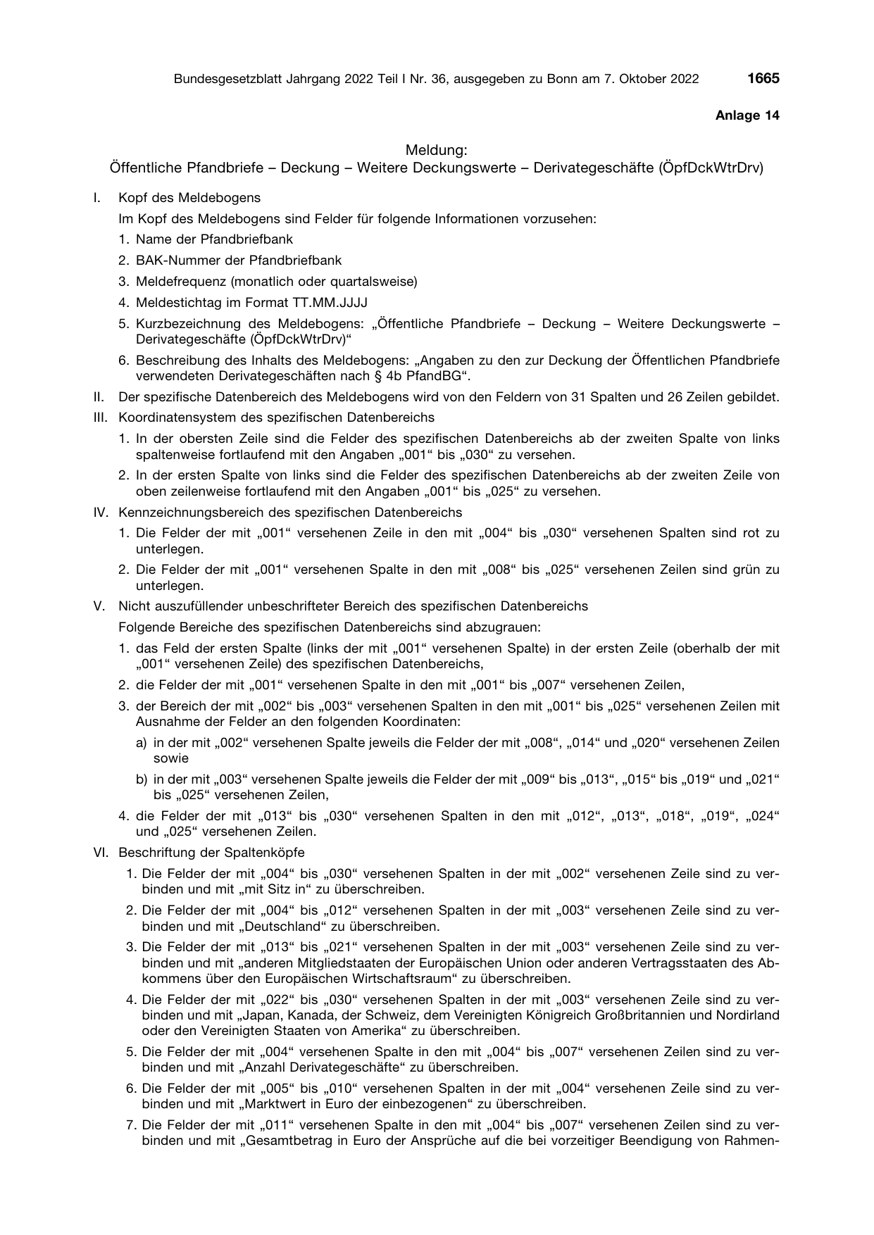 BGBl. 2022, Seite 1665 — Originalseite als Abbildung