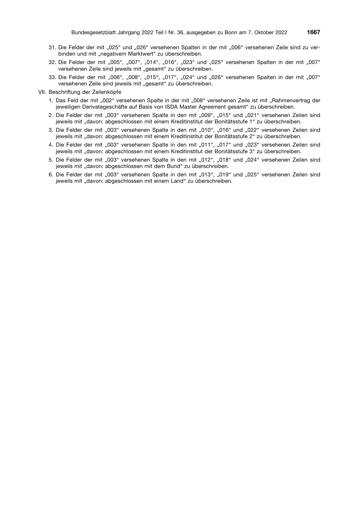 BGBl. 2022, Seite 1667 — Originalseite als Abbildung