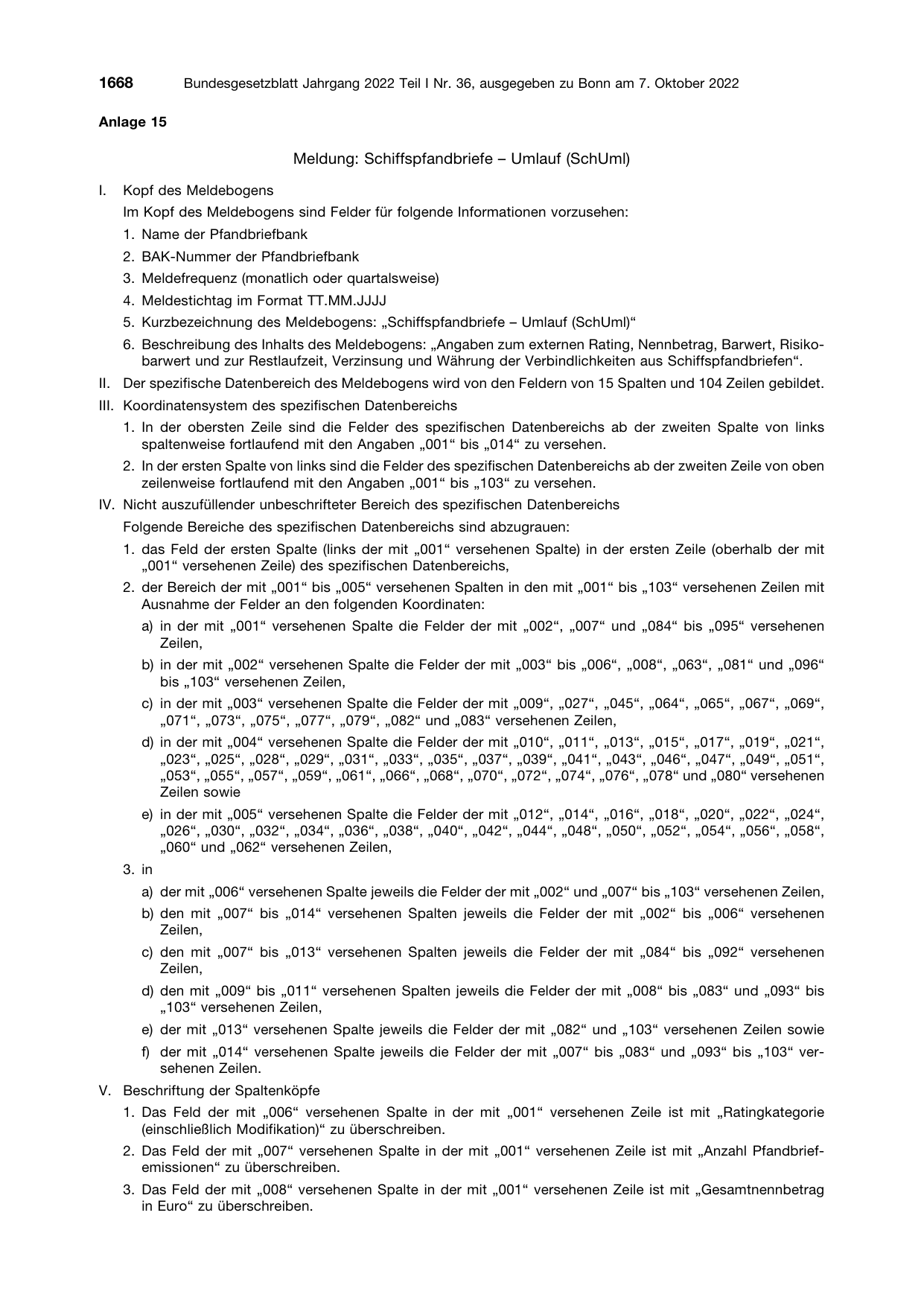 BGBl. 2022, Seite 1668 — Originalseite als Abbildung