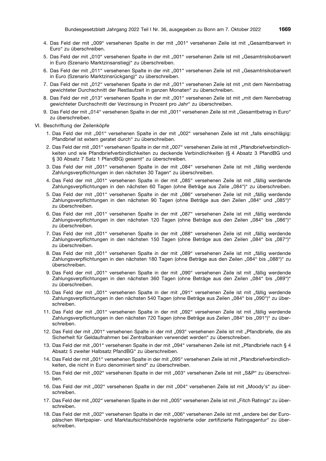BGBl. 2022, Seite 1669 — Originalseite als Abbildung
