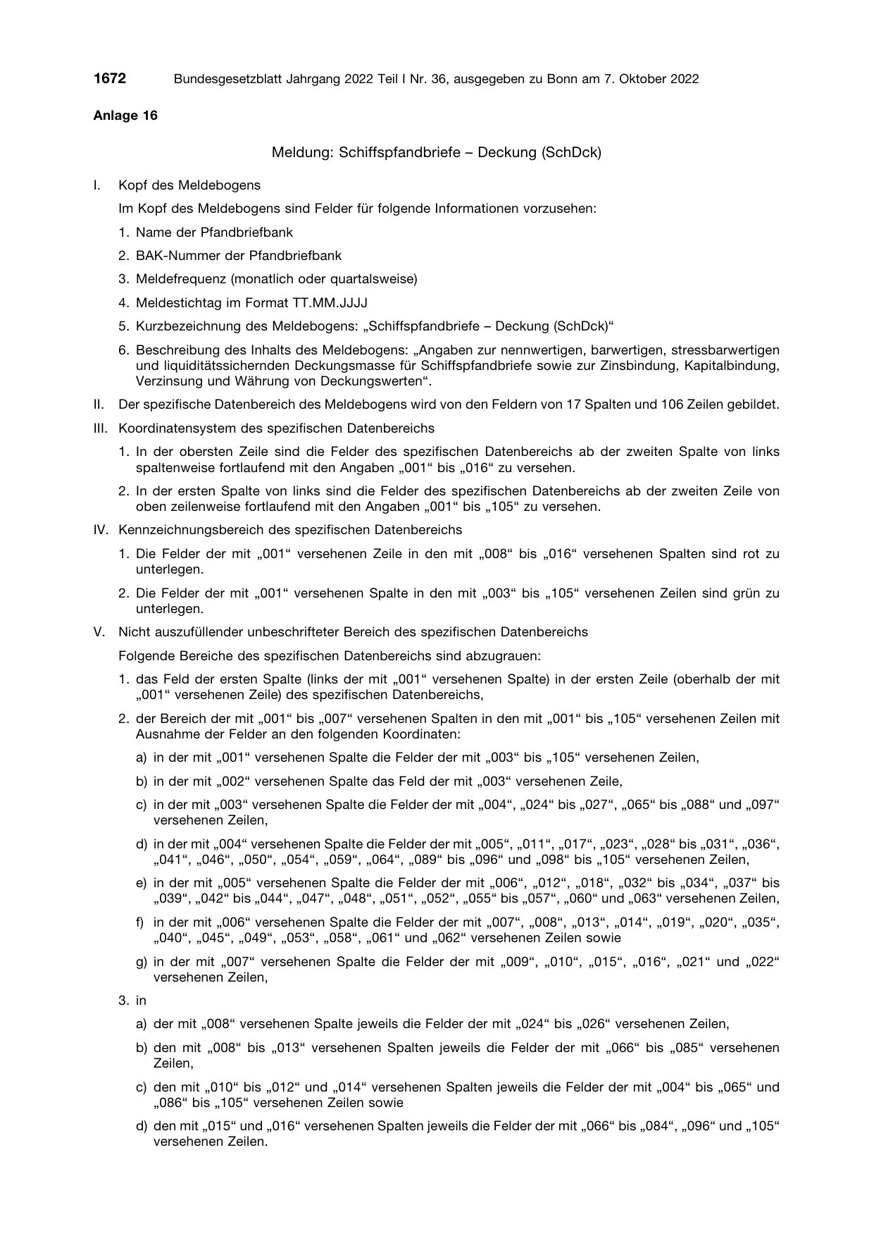 BGBl. 2022, Seite 1672 — Originalseite als Abbildung