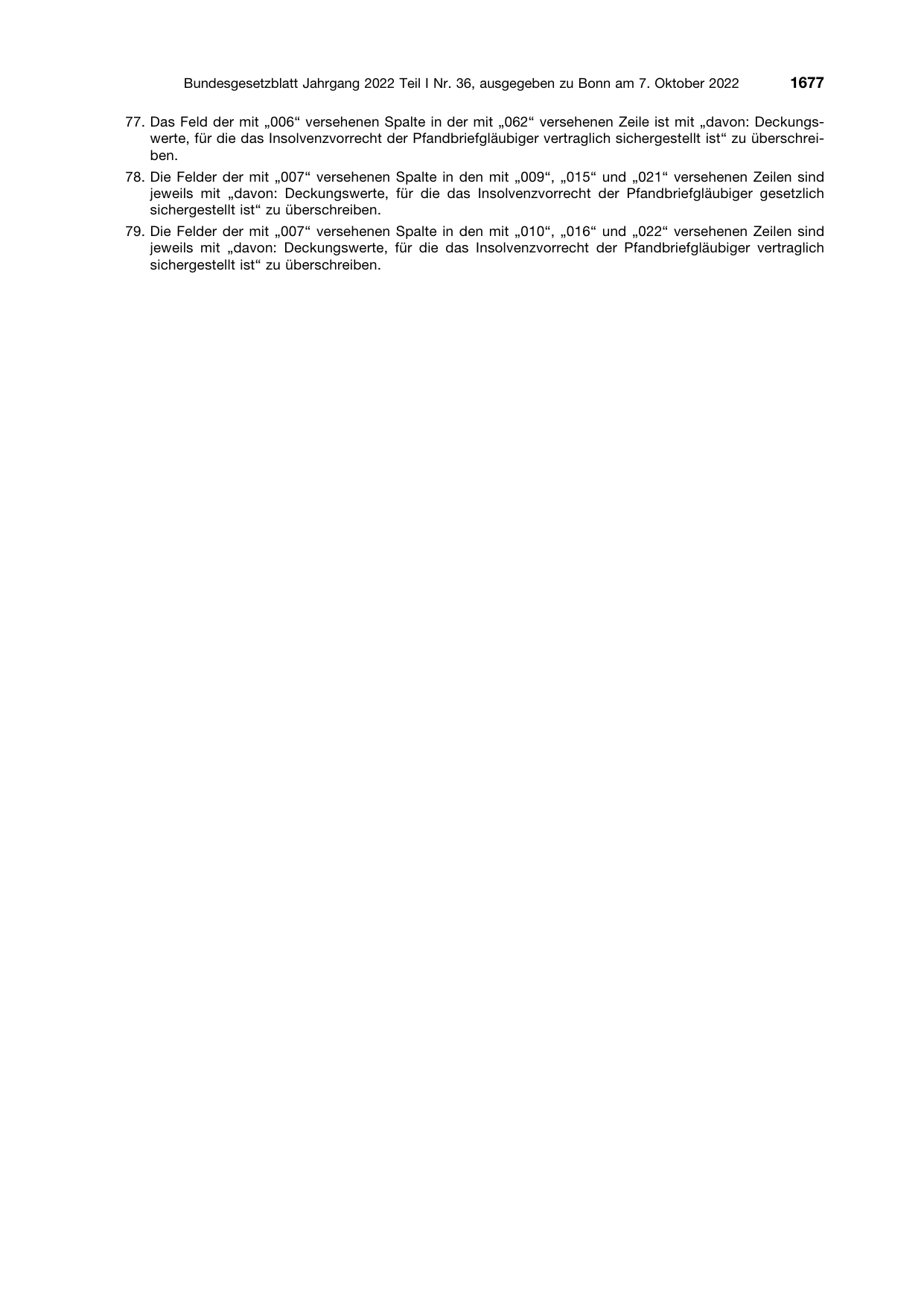 BGBl. 2022, Seite 1677 — Originalseite als Abbildung