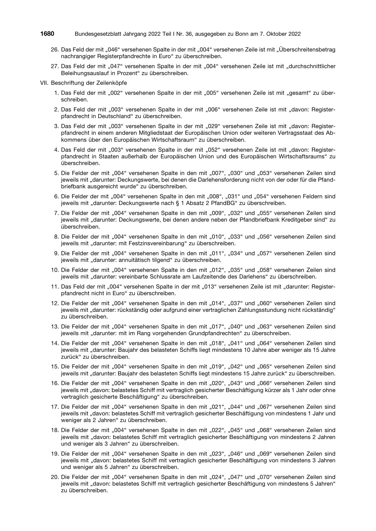 BGBl. 2022, Seite 1680 — Originalseite als Abbildung