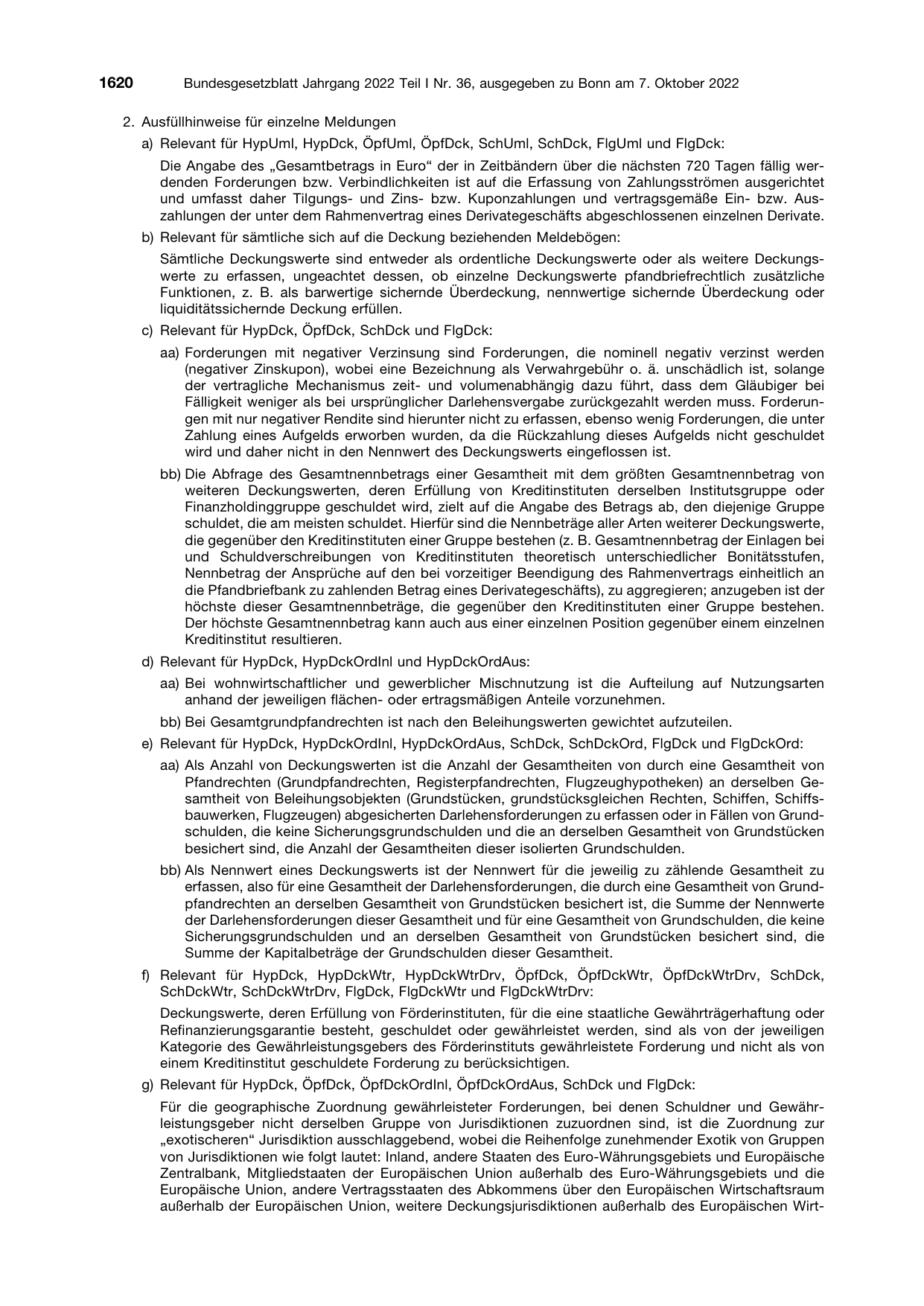 BGBl. 2022, Seite 1620 — Originalseite als Abbildung
