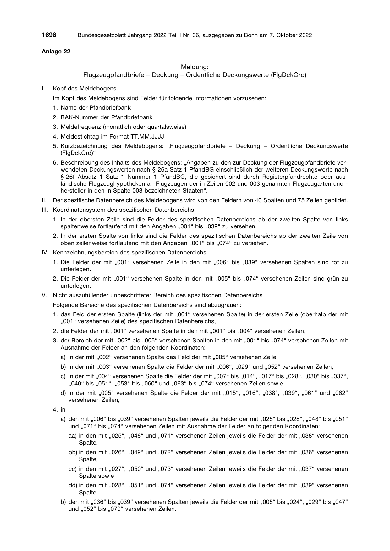 BGBl. 2022, Seite 1696 — Originalseite als Abbildung