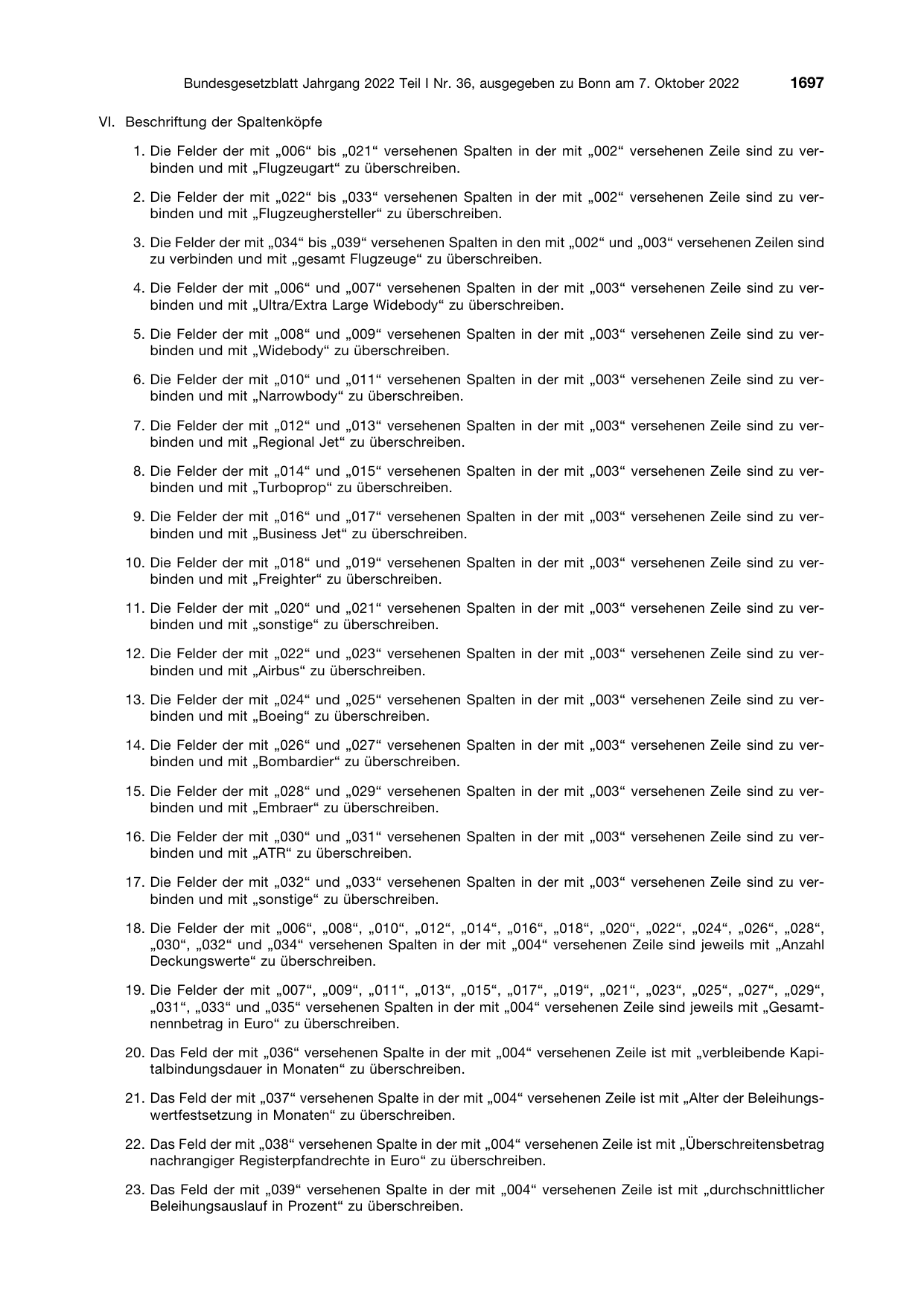 BGBl. 2022, Seite 1697 — Originalseite als Abbildung