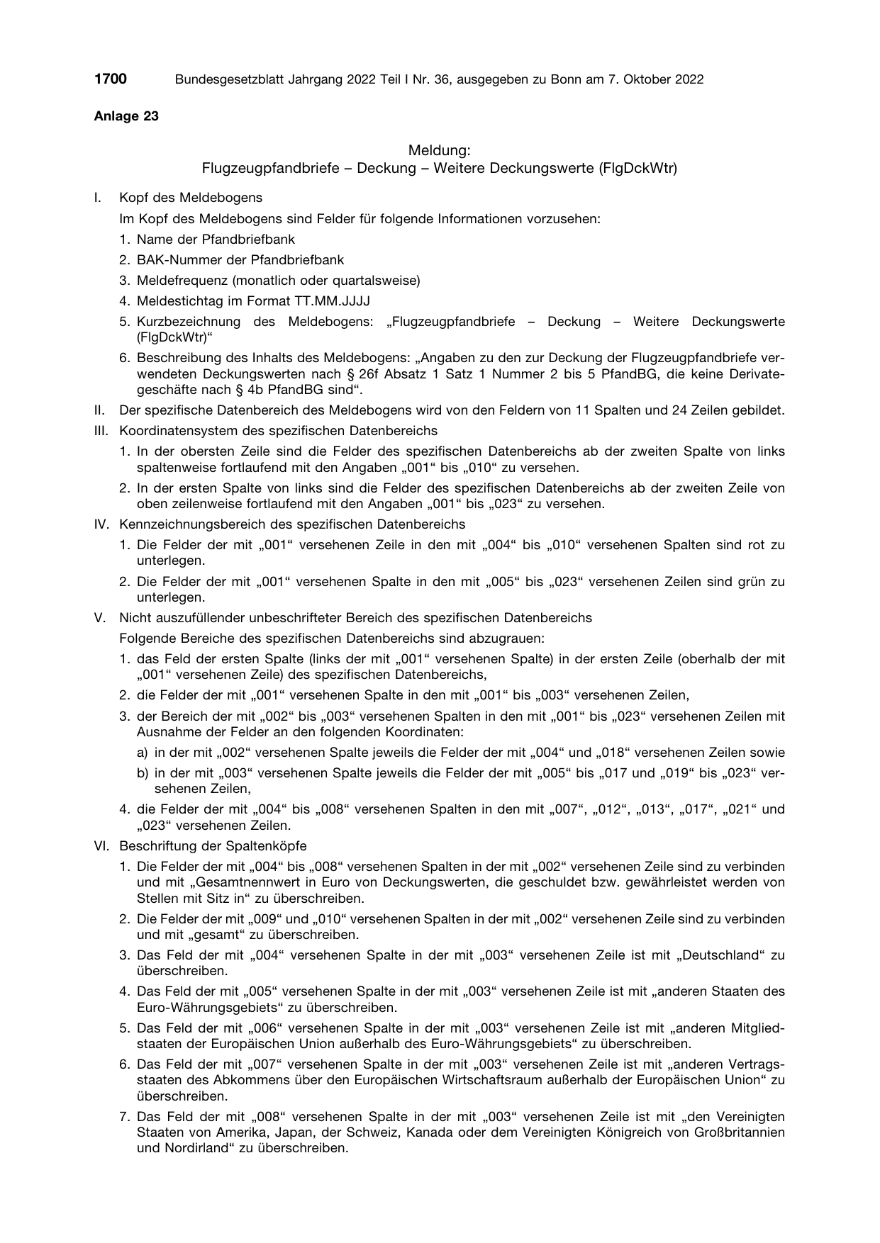 BGBl. 2022, Seite 1700 — Originalseite als Abbildung
