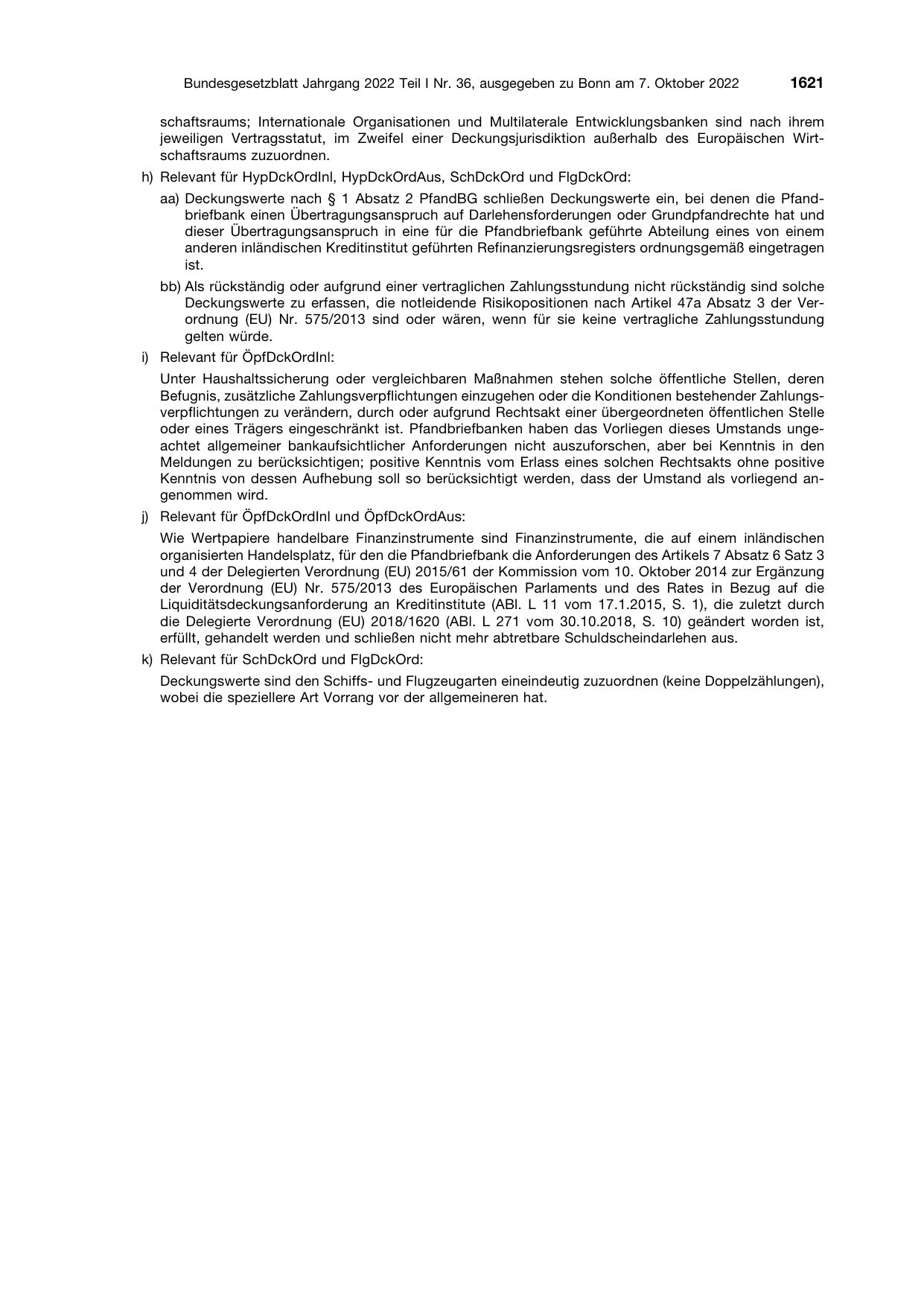 BGBl. 2022, Seite 1621 — Originalseite als Abbildung