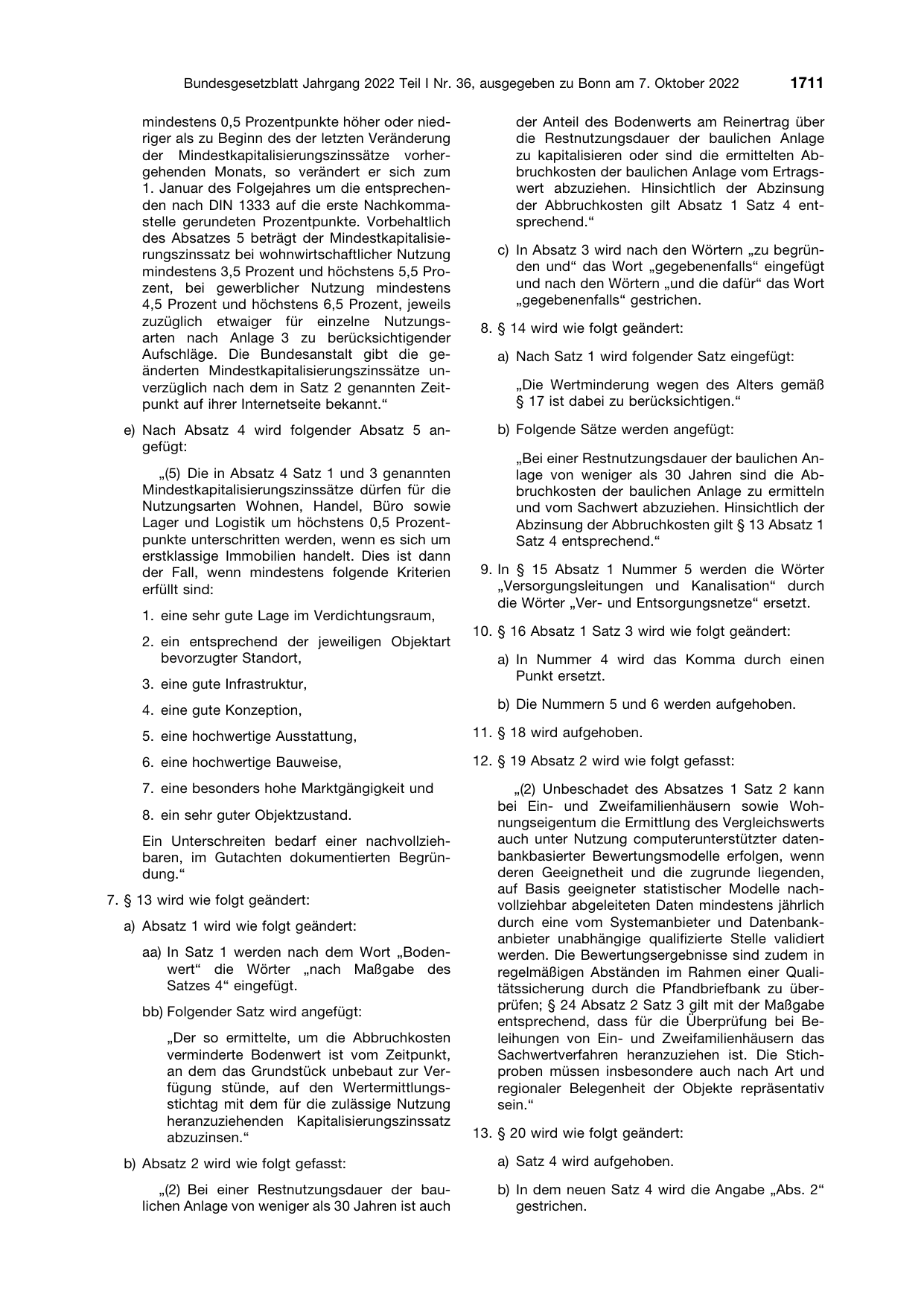 BGBl. 2022, Seite 1711 — Originalseite als Abbildung