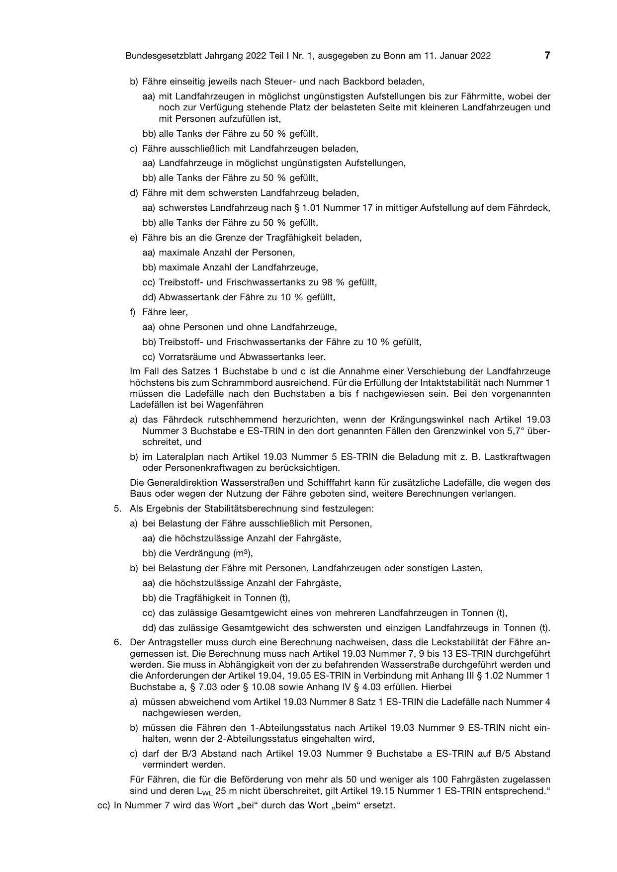 BGBl. 2022, Seite 7 — Originalseite als Abbildung