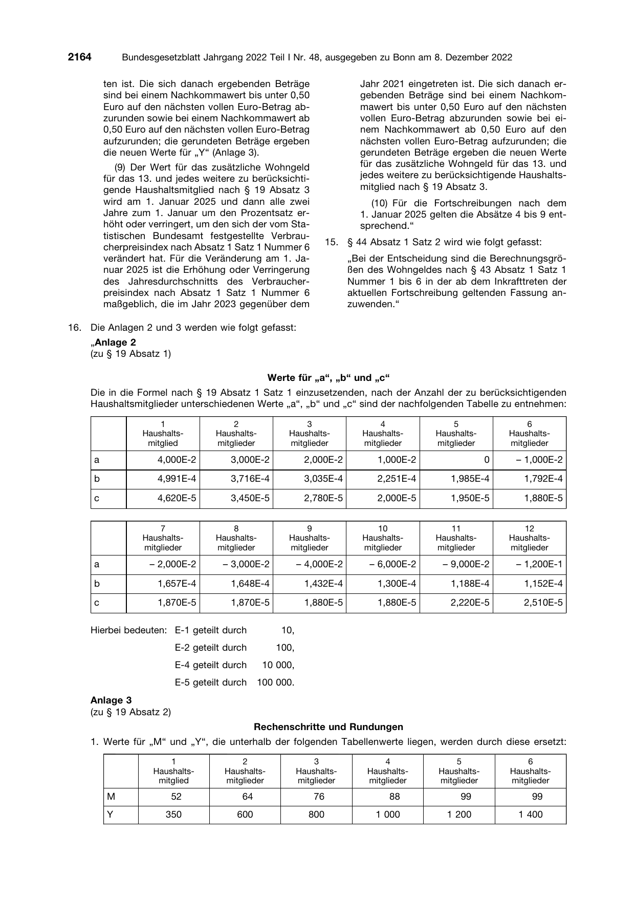 BGBl. 2022, Seite 2164 — Originalseite als Abbildung
