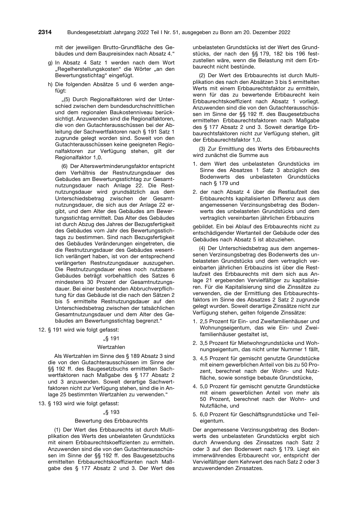 BGBl. 2022, Seite 2314 — Originalseite als Abbildung
