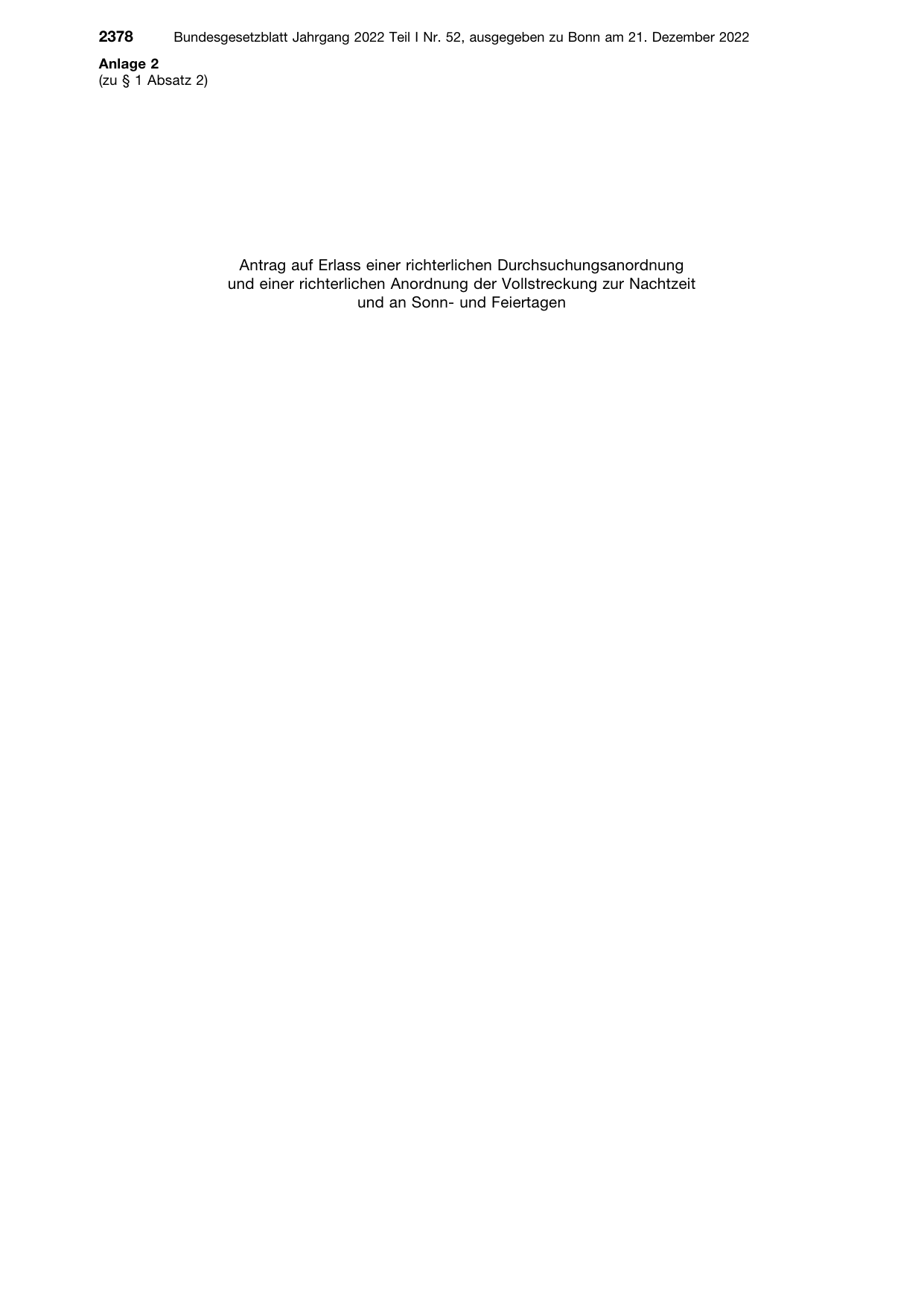 BGBl. 2022, Seite 2378 — Originalseite als Abbildung