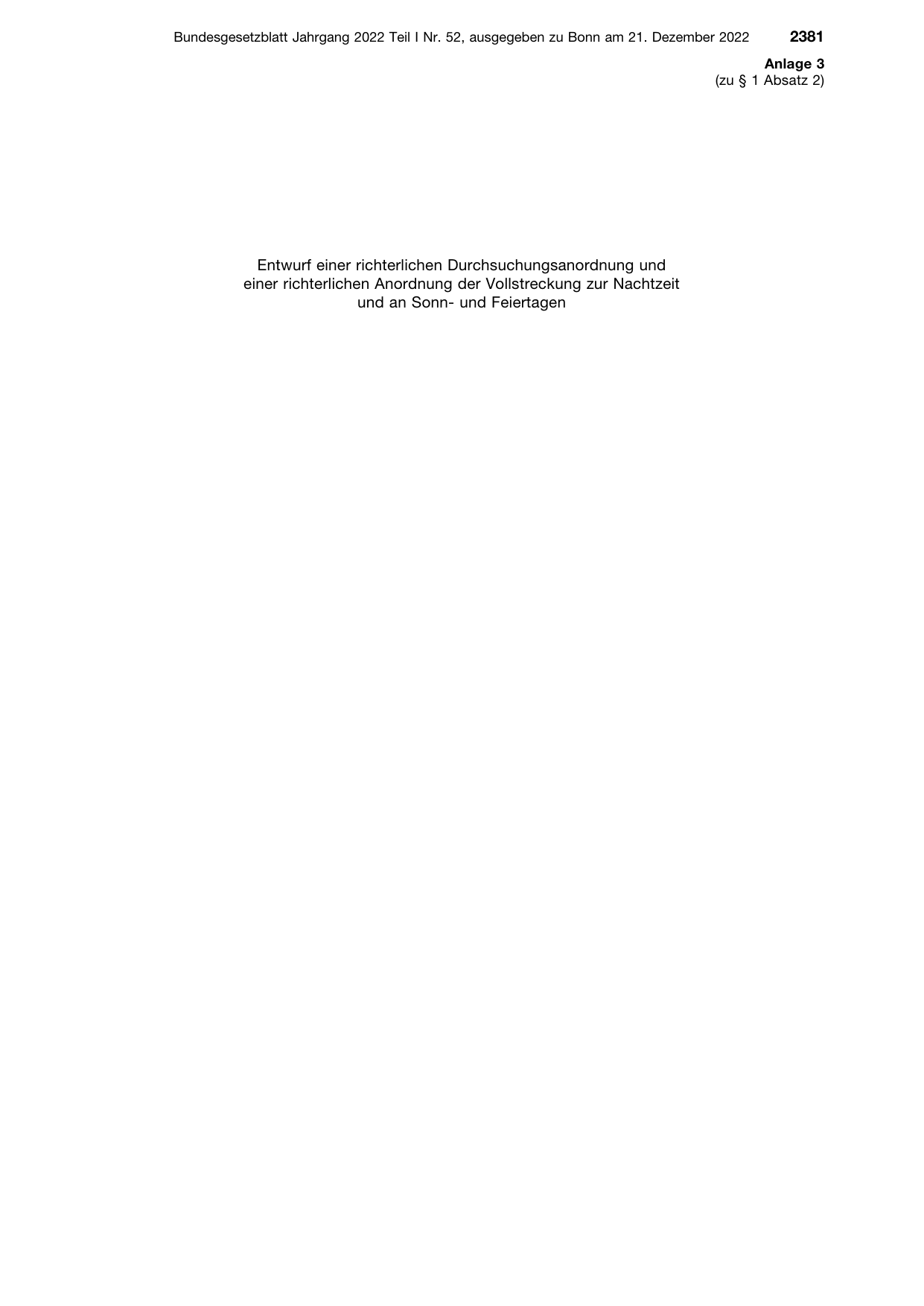 BGBl. 2022, Seite 2381 — Originalseite als Abbildung